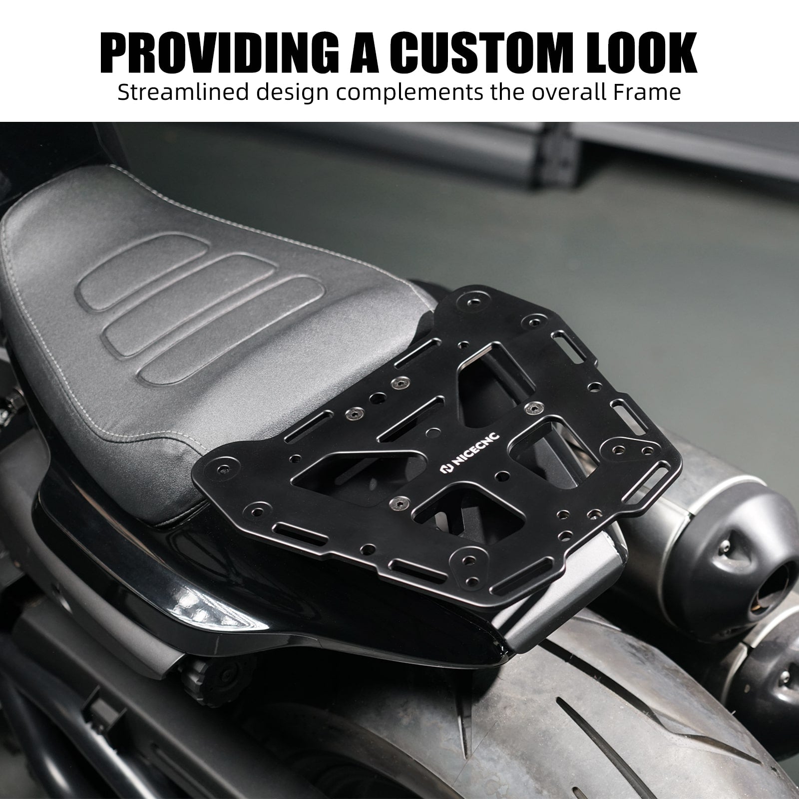 Rear Luggage Rack Cargo Plate Kit Top Case Mounting For Harley Sportster S 2021-2026