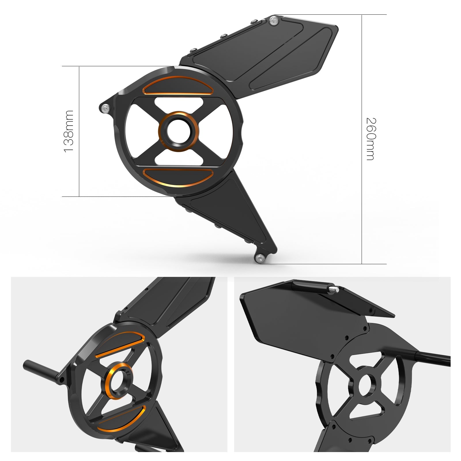 Out Front Transmission Sprocket Belt Cover For Harley Sportster S 1250 Nightster