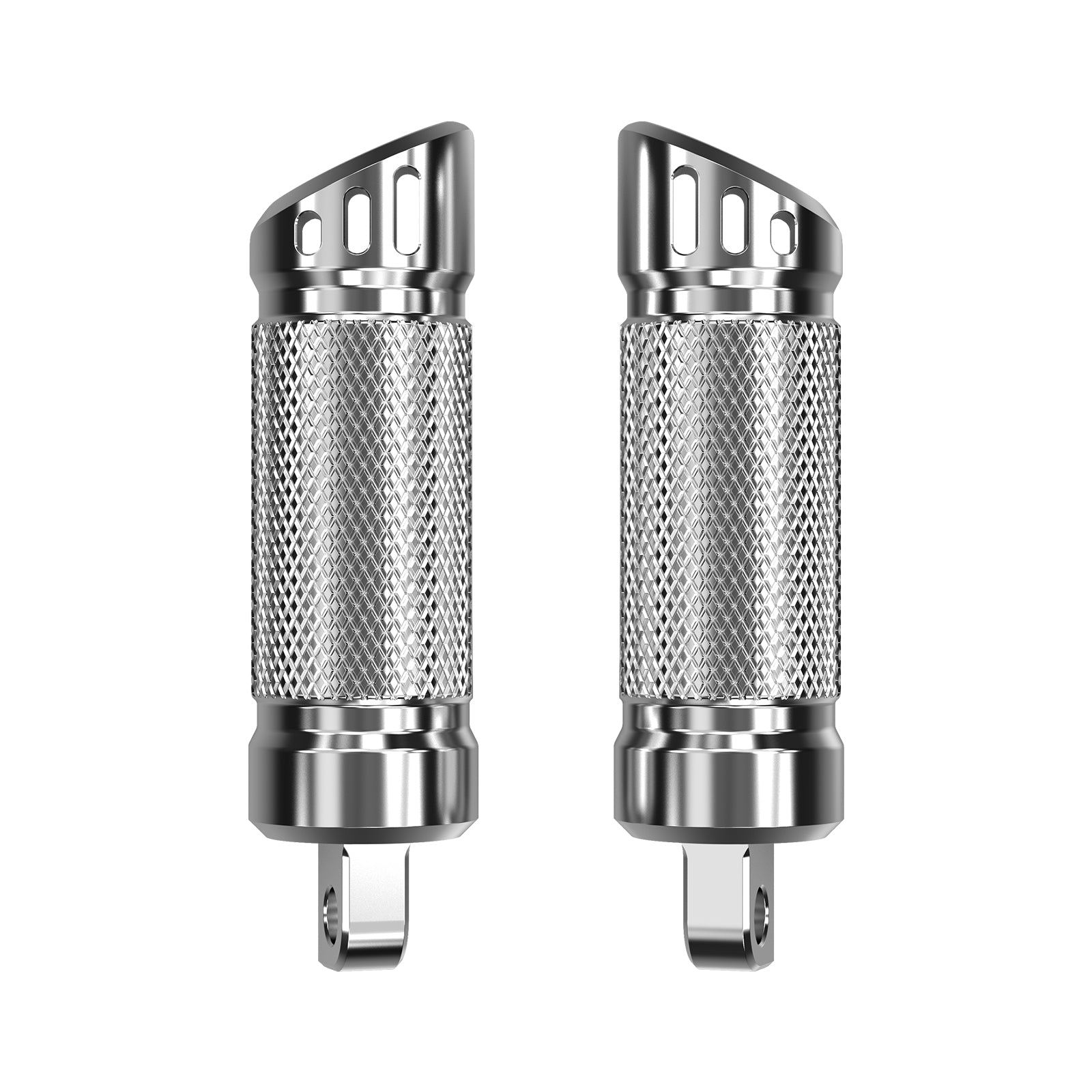 Chrome Rear Passenger Footpegs Pedals Footrest For Harley Road King Street Glide