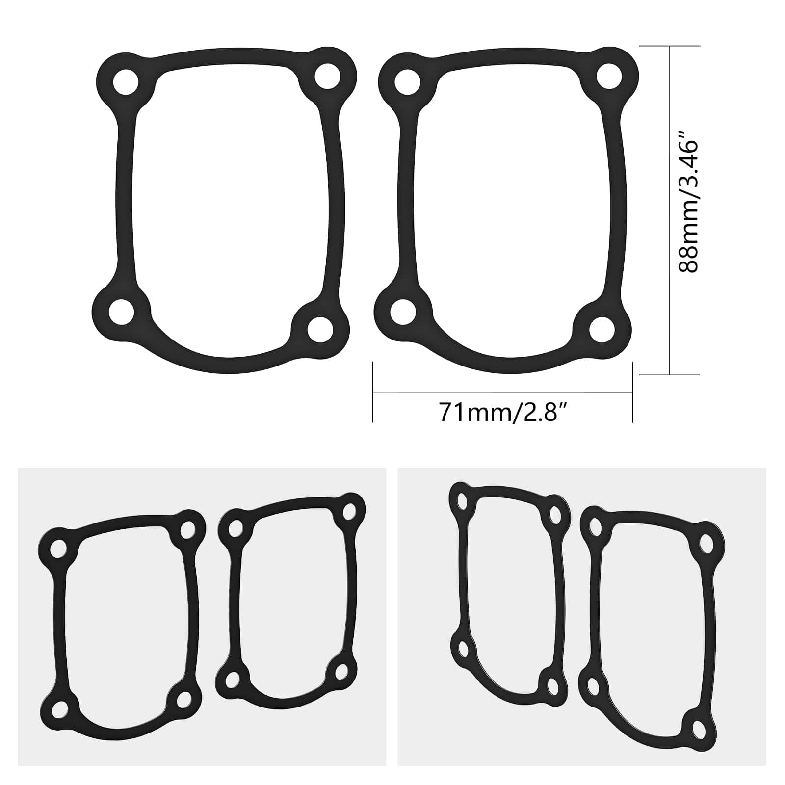 M8 Engine Lifter Tappet Covers Gaskets For Harley Road King Electra Street Glide