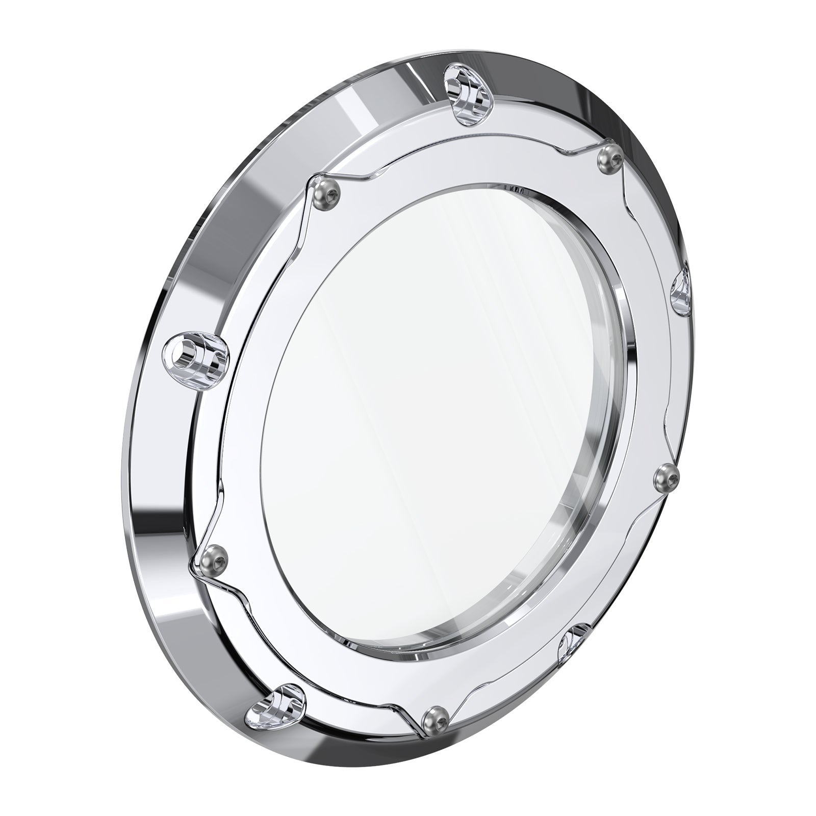 Chrome Clear M8 Primary Derby Clutch Cover For Harley Electra Road Street Glide