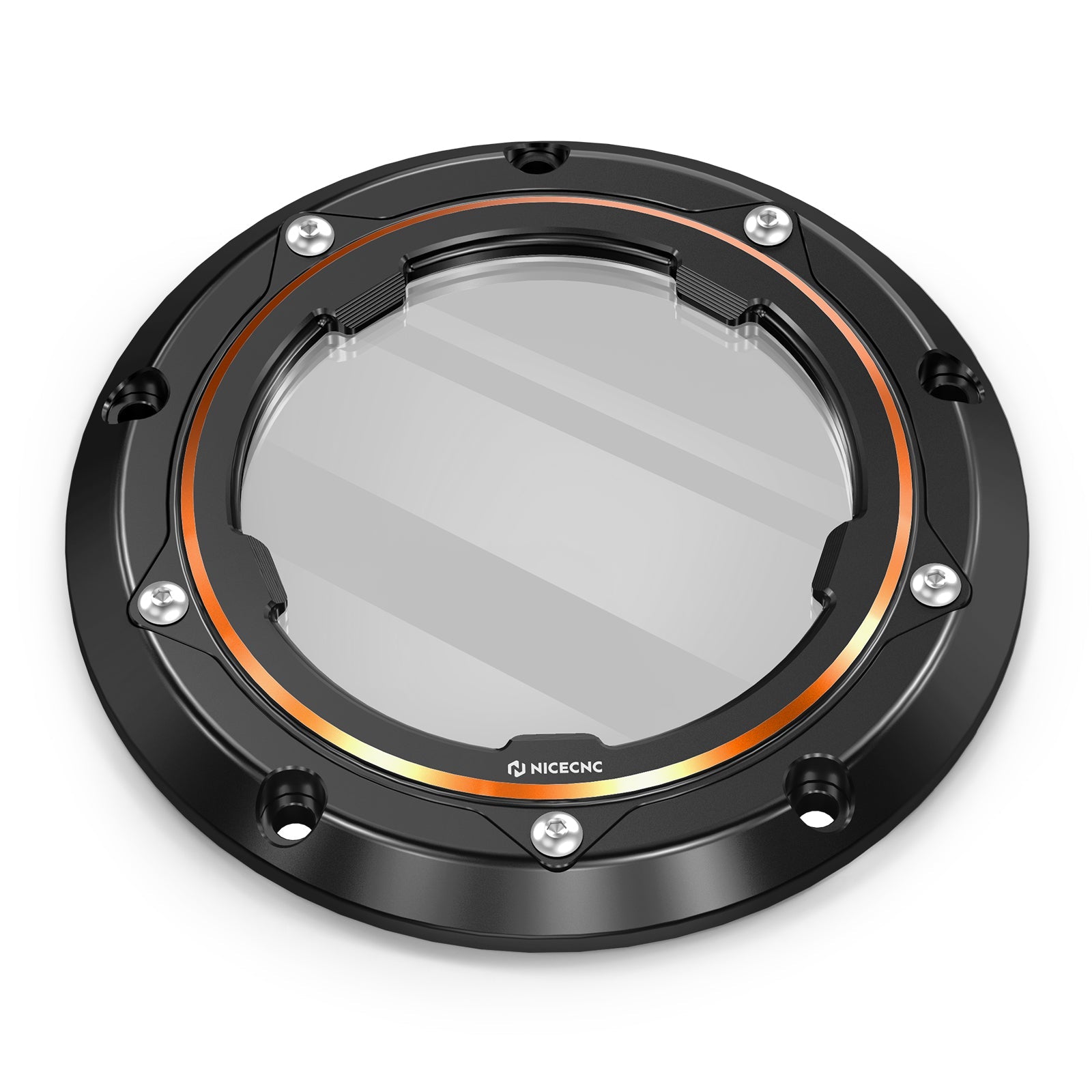 Transparent V Twin Cam Derby Clutch Cover For Harley Road King 99-14 Street Glide 06-15