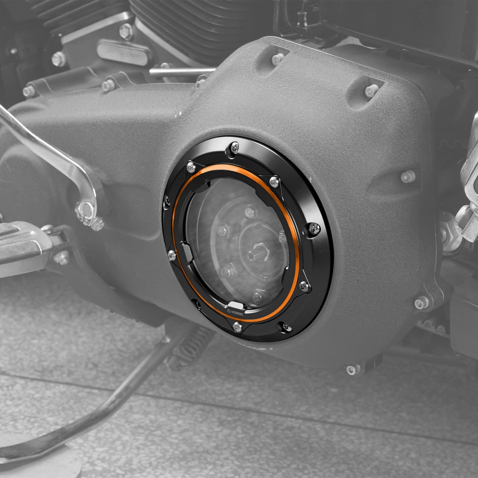 Transparent V Twin Cam Derby Clutch Cover For Harley Road King 99-14 Street Glide 06-15