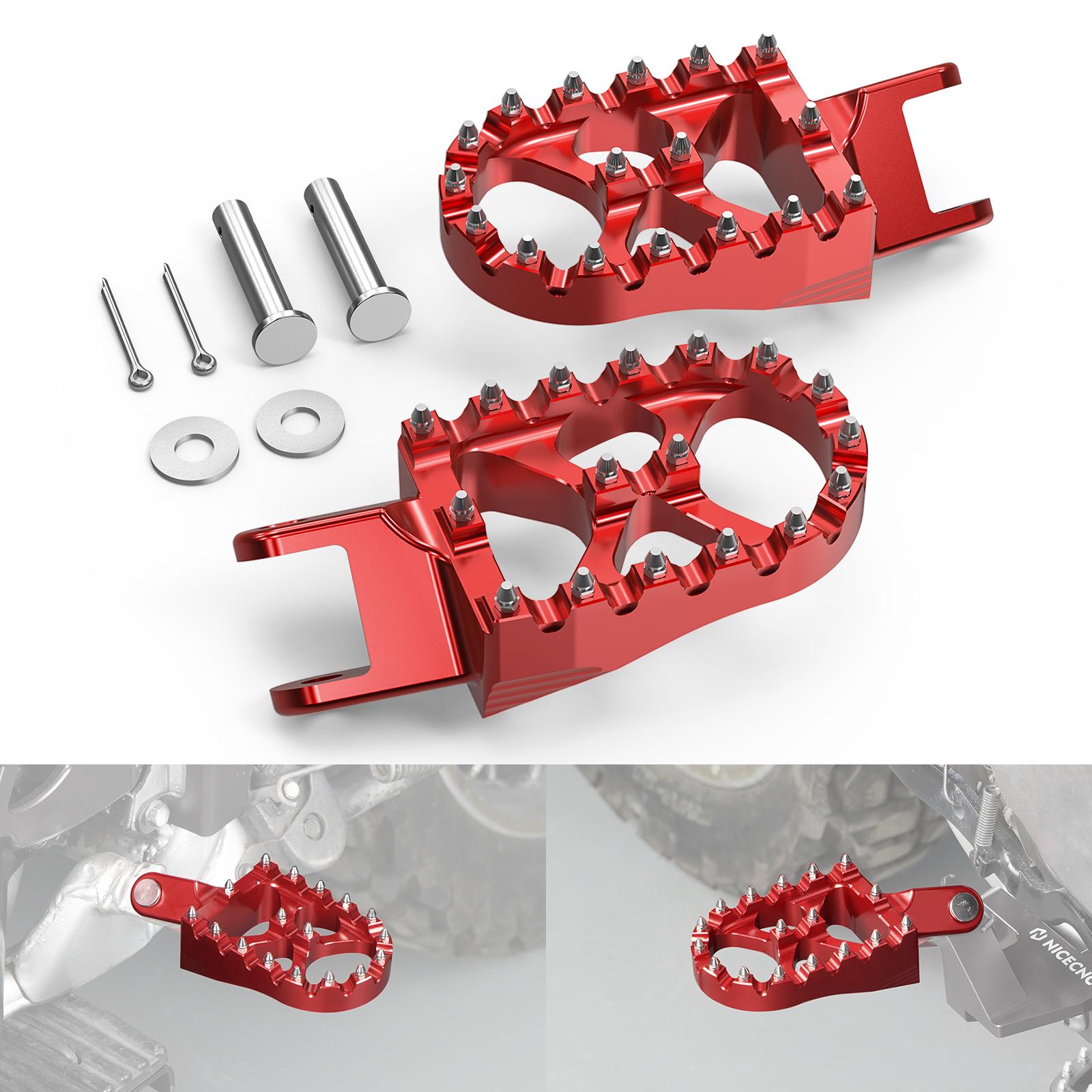 Enlarged Wide Foot Pegs Pedals For Honda XR650L 1993-2025 XR 650R 600R 250R 400R