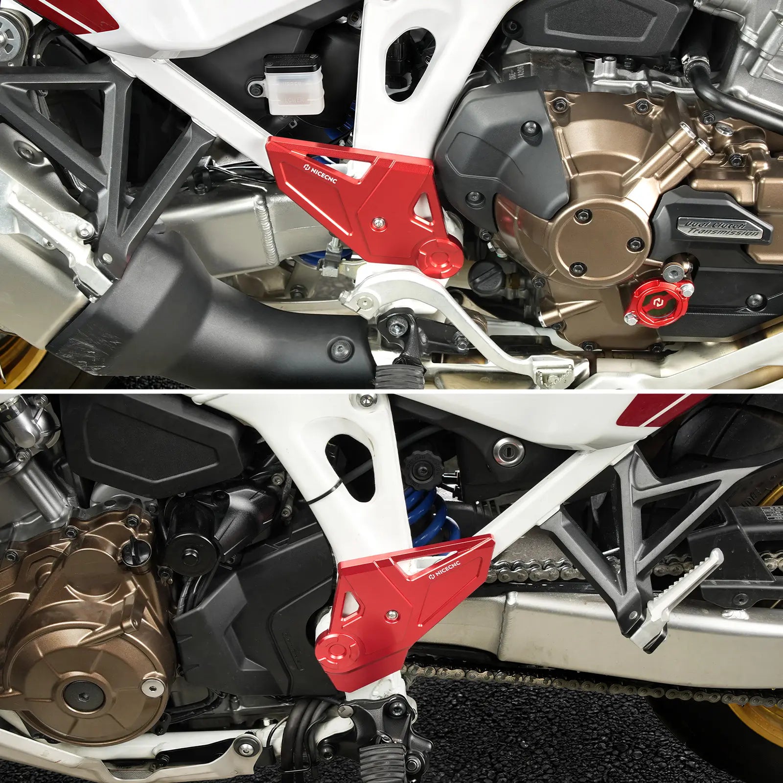 Front Sprocket Cover + Frame Guards For Honda Africa Twin CRF 1100L 20-26