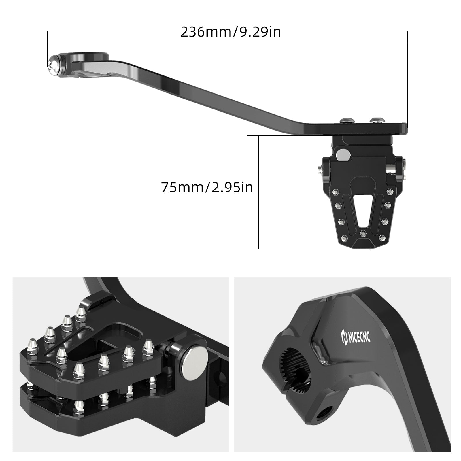 Folding Gear Shift Lever + Rear Brake Dual Pedal Assly For Honda Africa Twin 1000 1100L