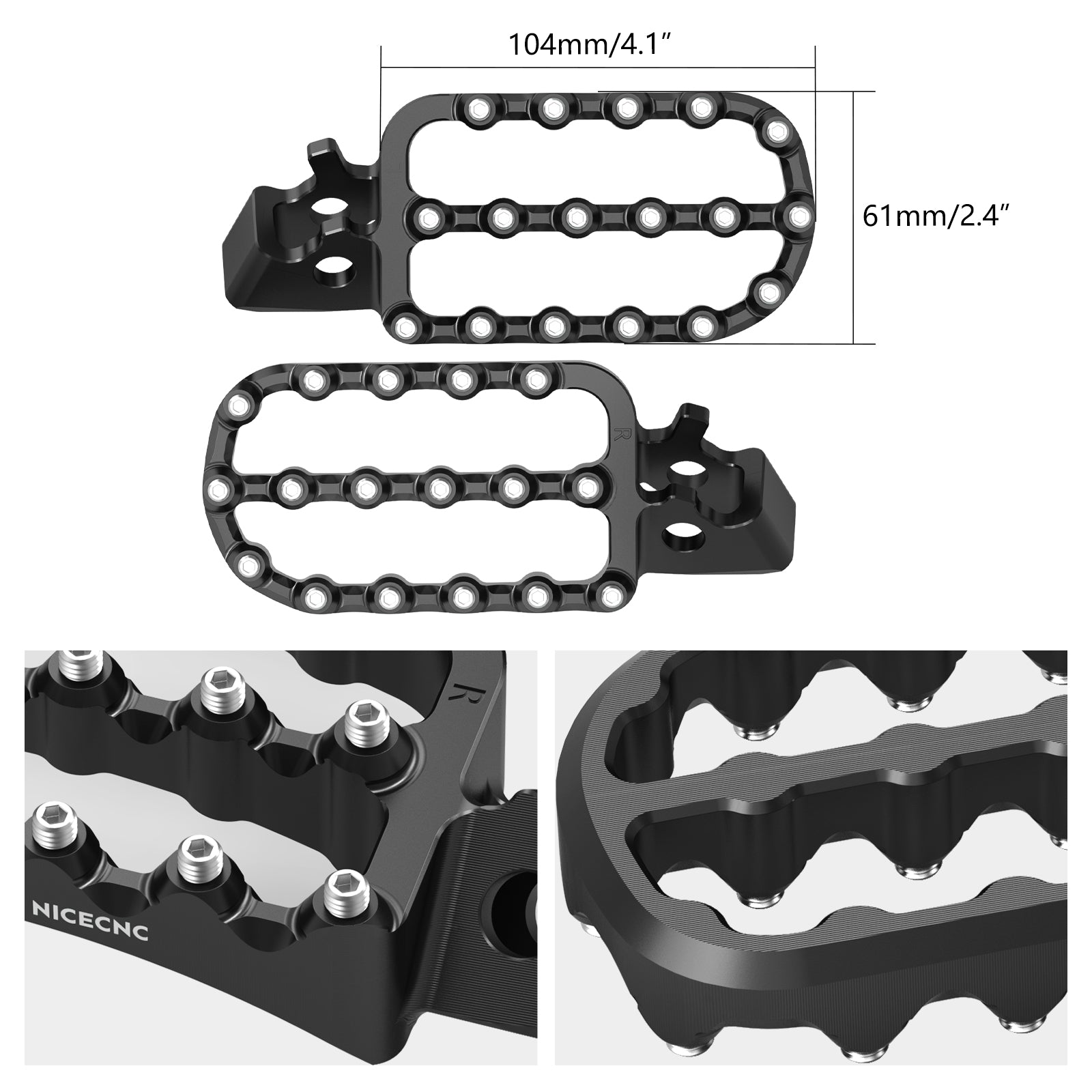 Forged Enlarged Foot Pegs For Honda CRF1100L Africa Twin ADV Sports 2020-2026