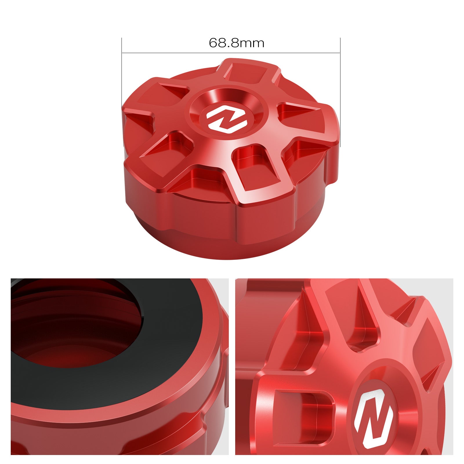 UTV SXS Fuel Tank Gas Cap Cover For Honda Talon 1000 R X X-4 2019-2024