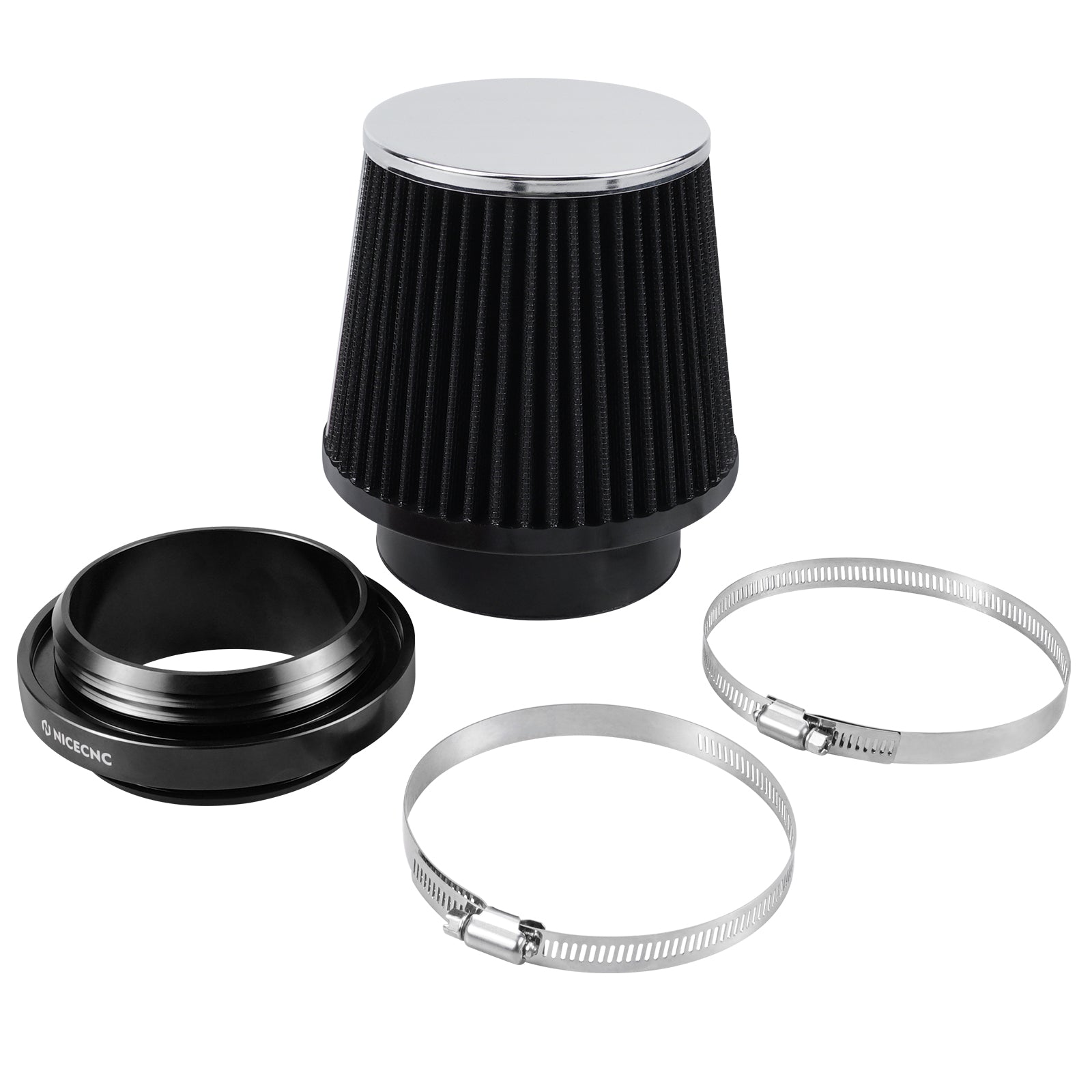 High-Flow Air Filter Intake Cleaner w/Adapter Kit For Honda TRX450 R / ER