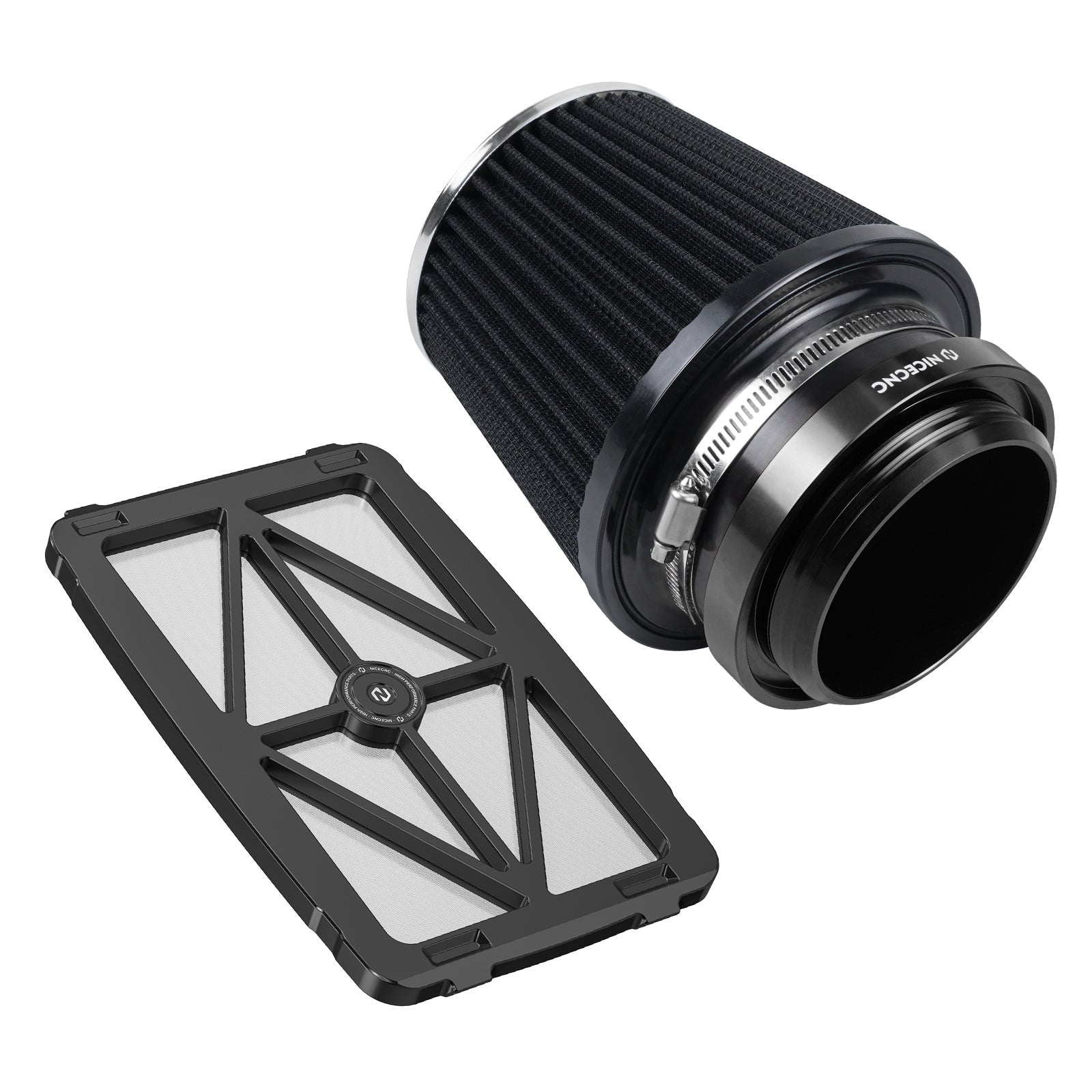 High-Flow Air Filter Intake Cleaner w/Adapter Kit For Honda TRX450 R / ER
