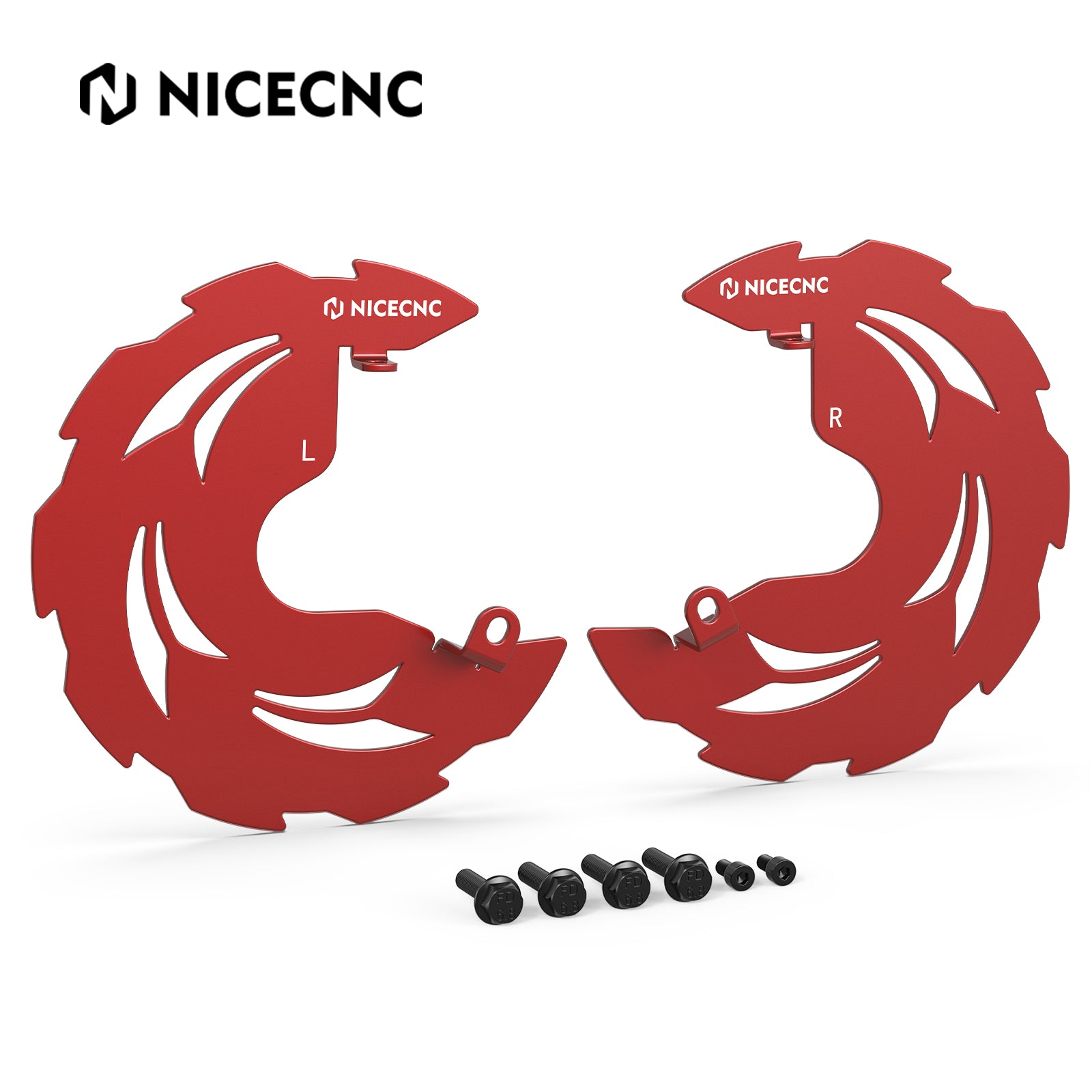 ATV Front Brake Disc Rotor Rock Guards Kit For Honda TRX 450 R / ER 2006-2014