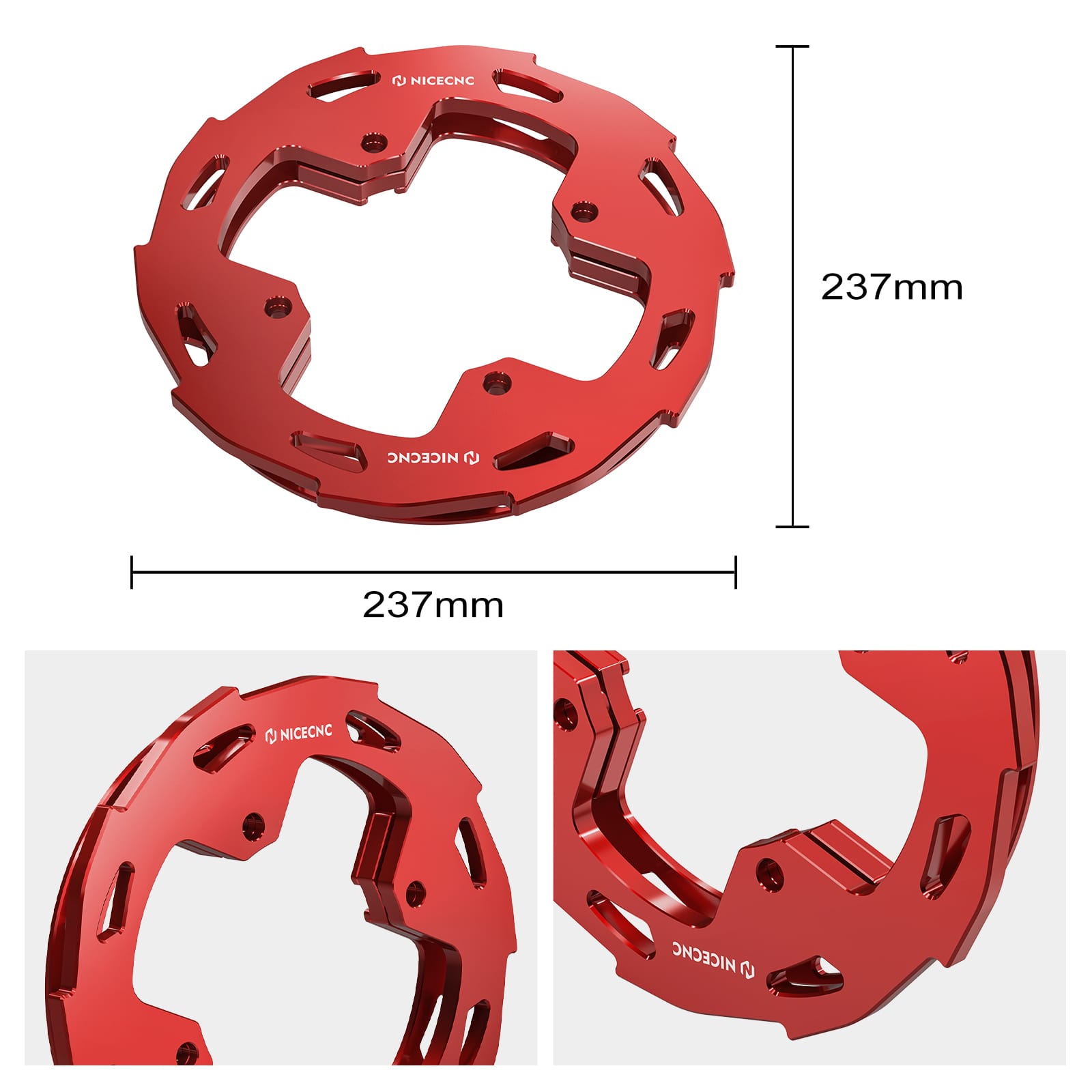 ATV Rear Wheel Dual Sprocket Chain Guards Protector For Honda TRX 450 R / ER