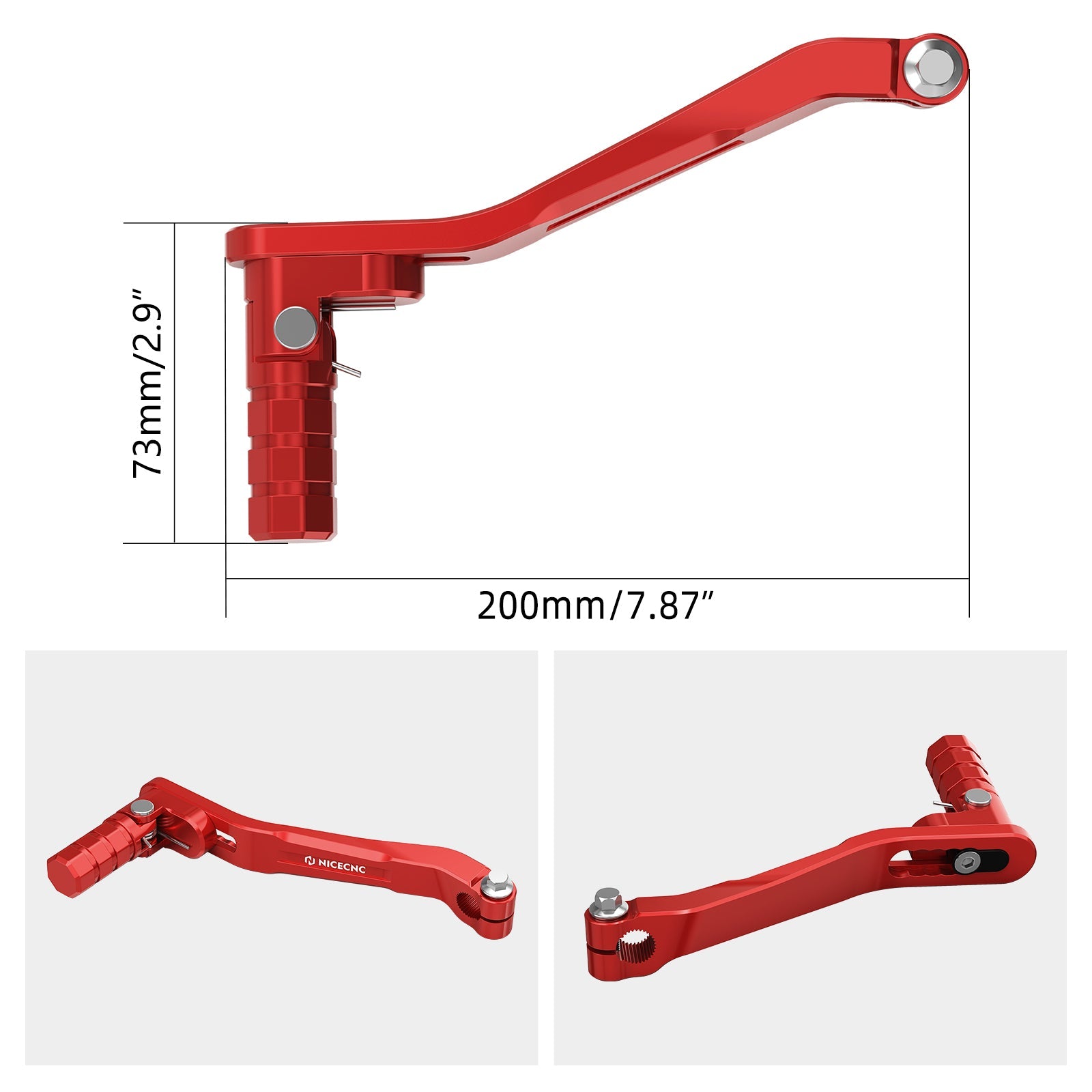 ATV Folding Gear Shift Lever Foot Pedal For Honda TRX 450 R / ER 2006-2014