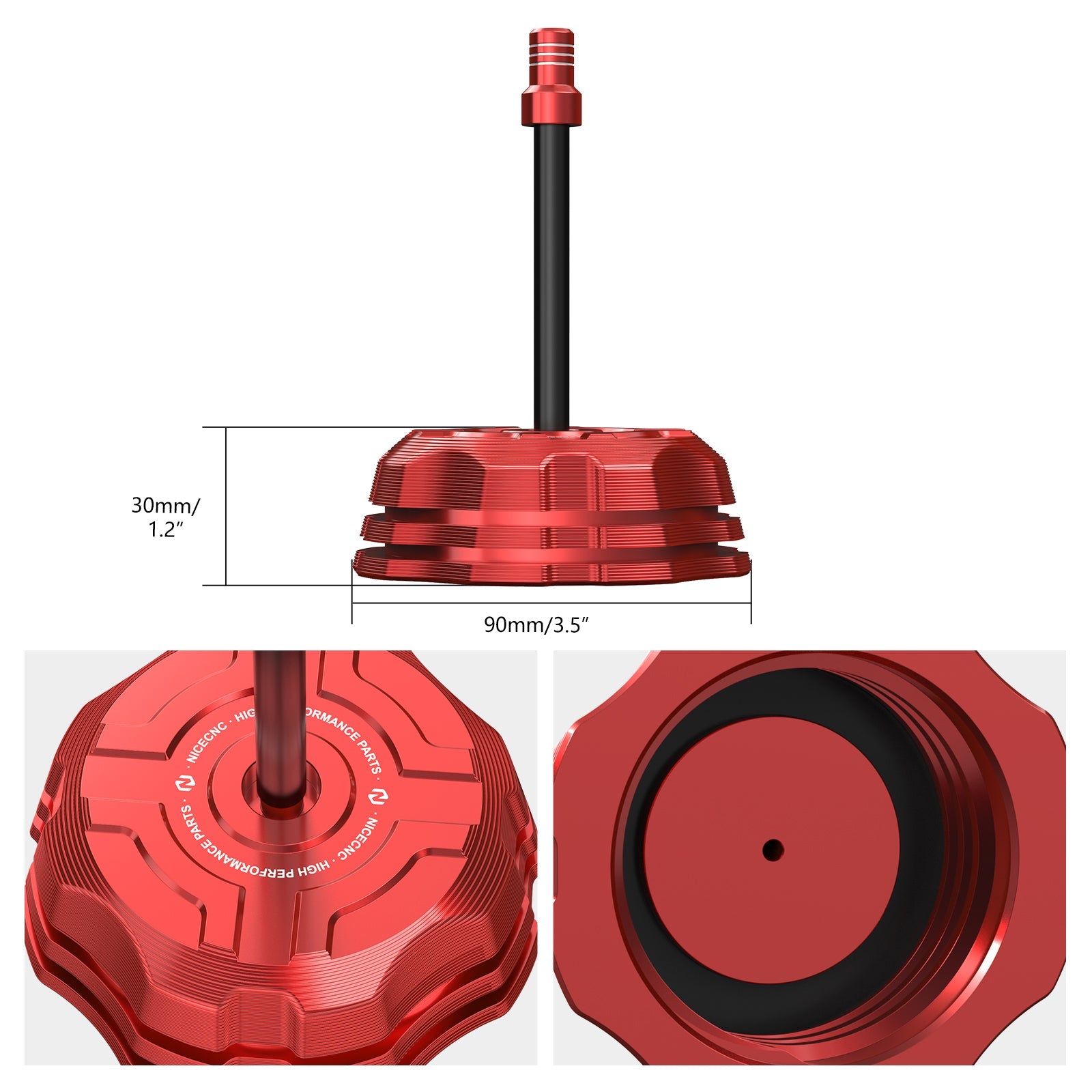 ATV Fuel Tank Gas Cap Cover w/Breather Valve For Honda TRX 450 R / ER 2006-2014