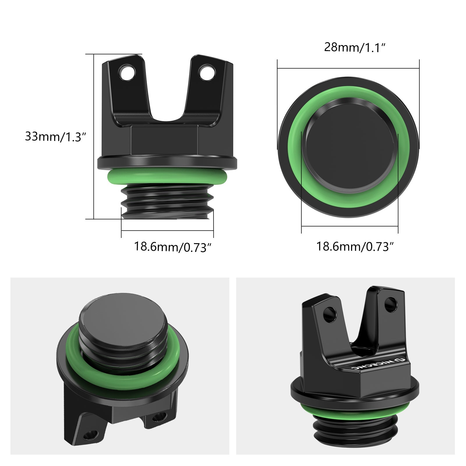 ATV Crankcase Cover Oil Filler Caps For Honda TRX 450 R / ER 2006-2014