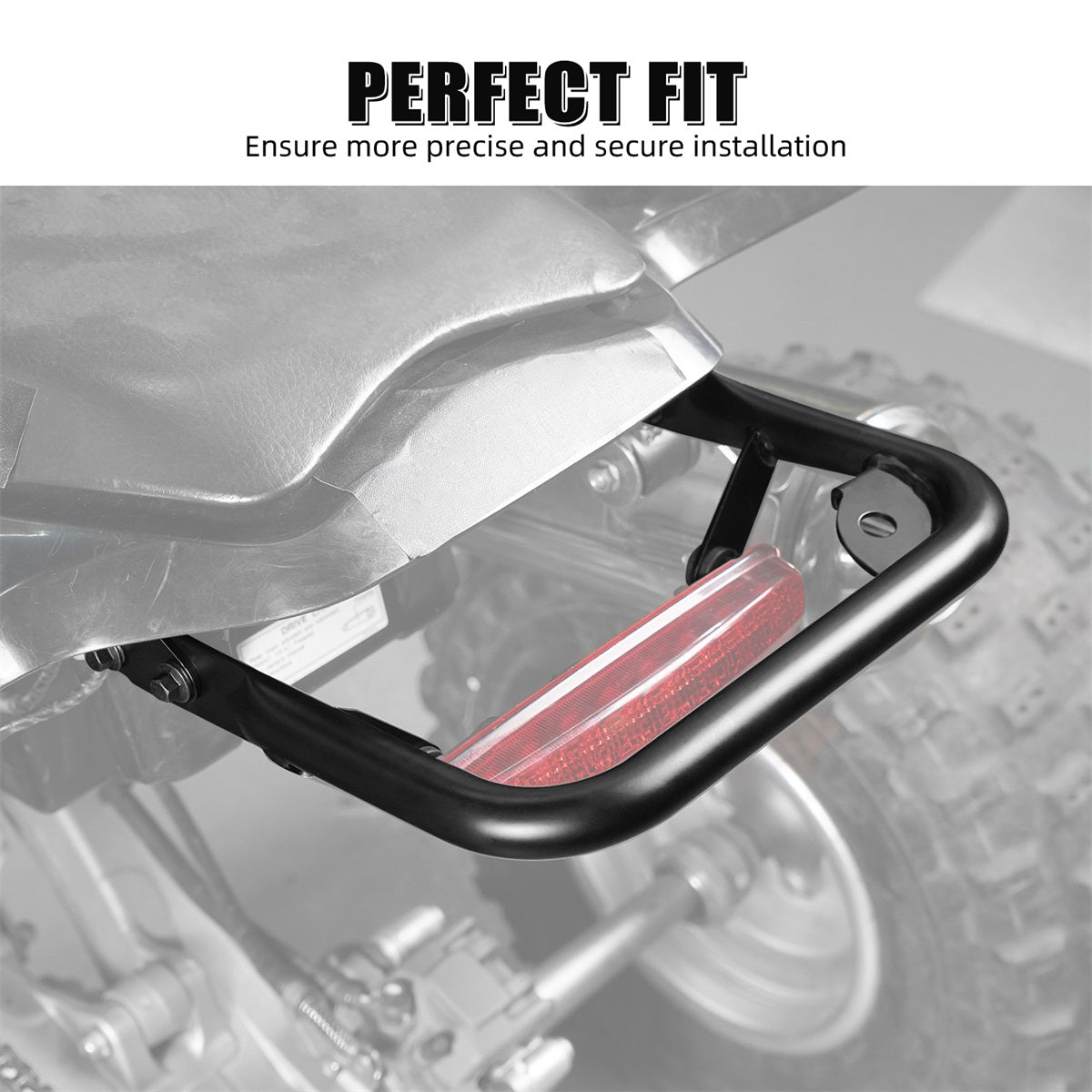ATV Rear Grab Bar Bumper Bracket Luggage Carrier Rack For Honda TRX450 R / ER