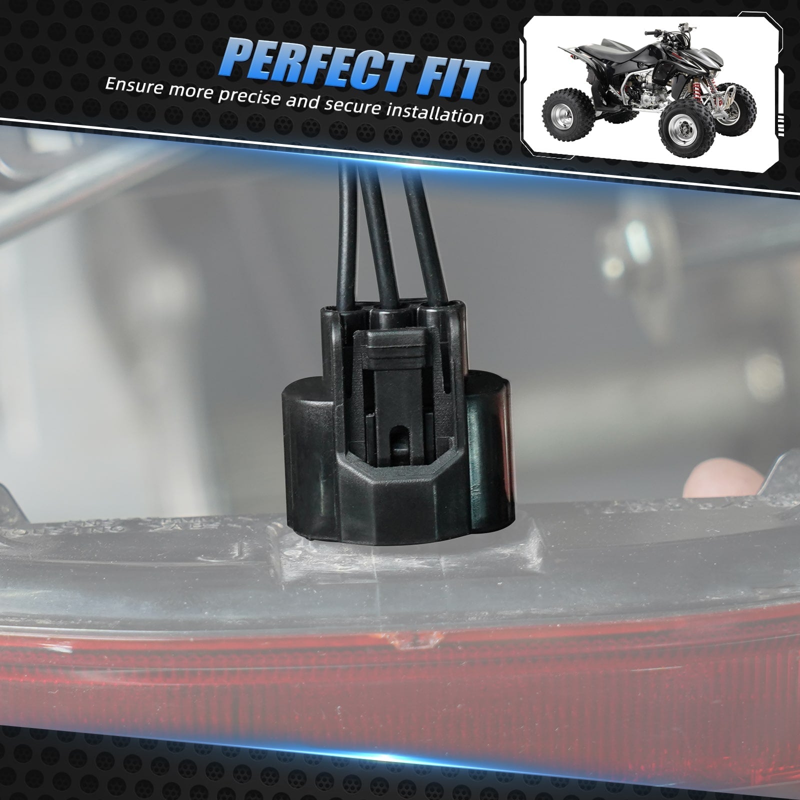 ATV Tail Light Connector Pigtail Plug Harness For Honda TRX 450 R / ER 2006-2014