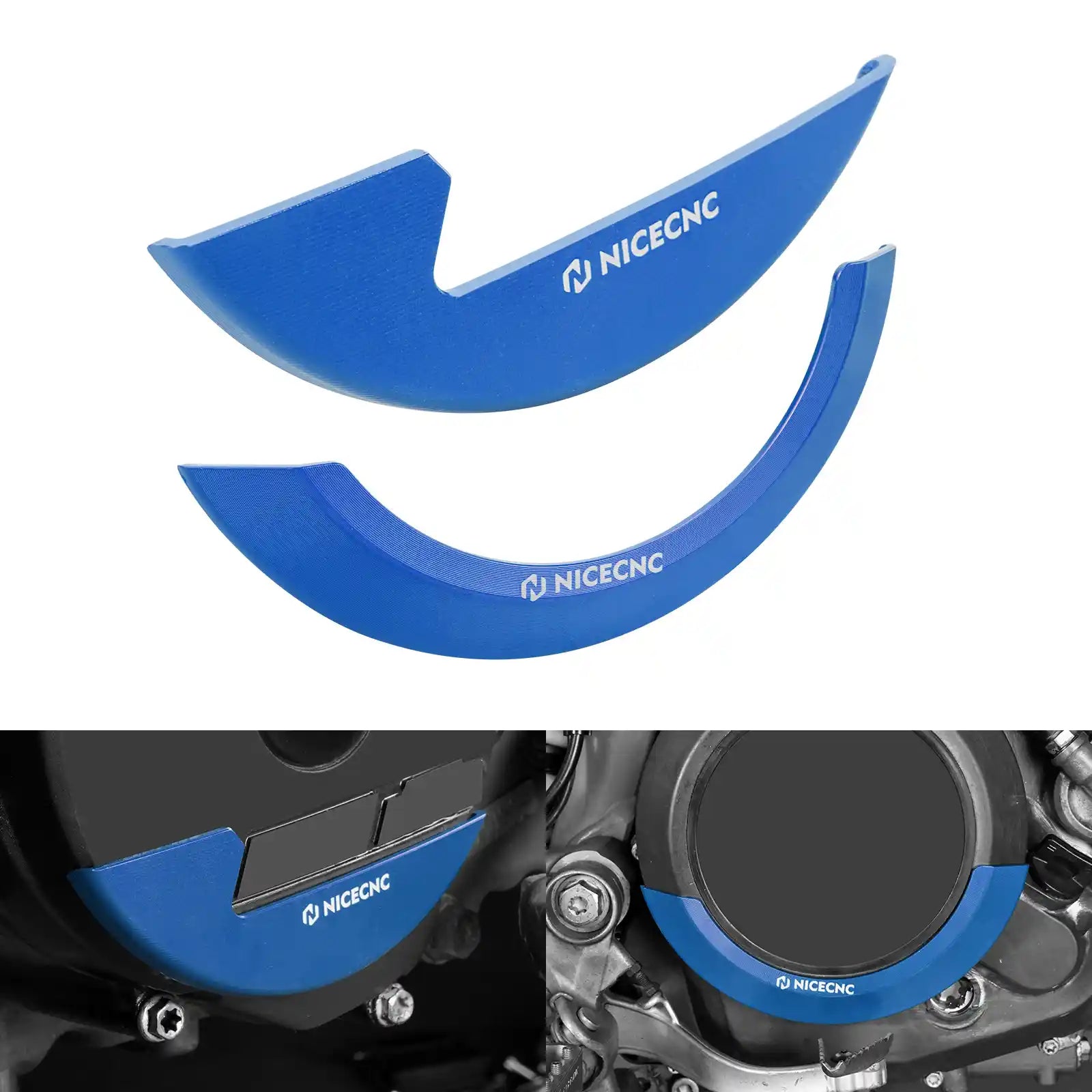 Engine Clutch Cover + Ignition Guard Kit For Husqvarna 701 Enduro SM Vitpilen 16-25