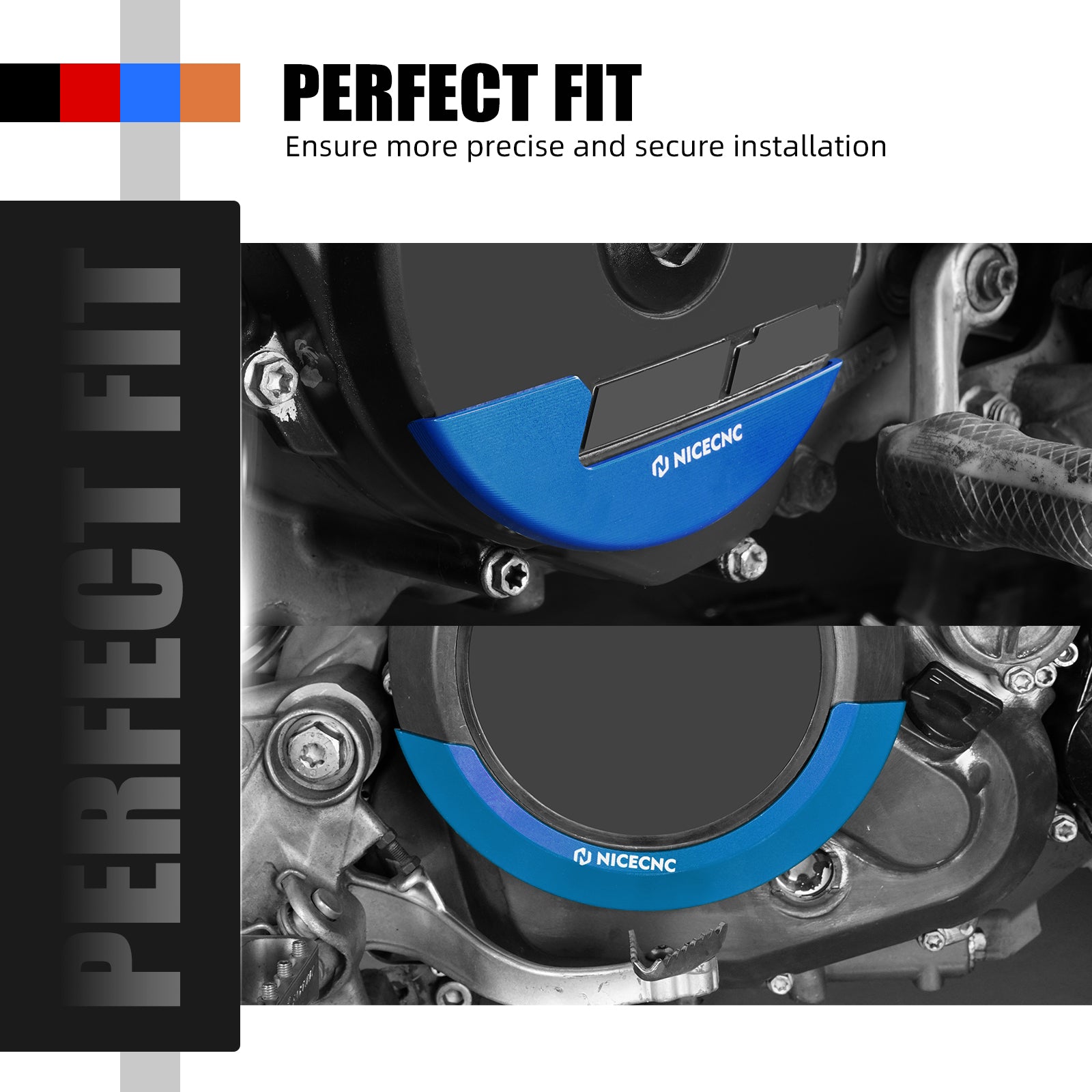 Engine Clutch Cover + Ignition Guard Kit For Husqvarna 701 Enduro SM Vitpilen 16-25