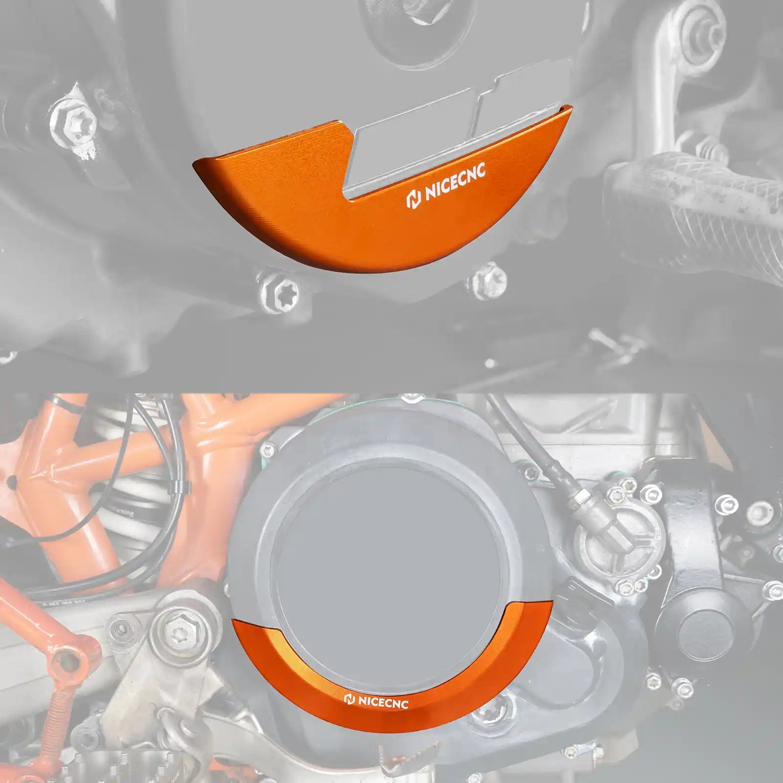 Engine Clutch Cover + Ignition Guard Kit For Husqvarna 701 Enduro SM Vitpilen 16-25