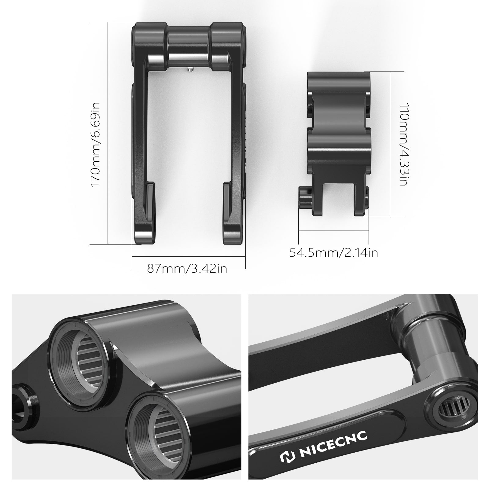 2'' Rear Suspension Drop Lowering Link Kit For Husqvarna 701 Enduro Supermoto 16-25