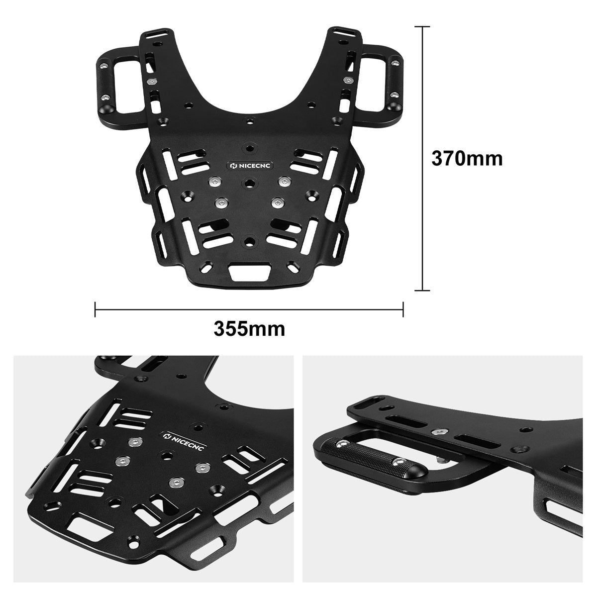 Rear Luggage Top Rack Mount Carrier For Husqvarna 701 Supermoto Enduro 2016-2025