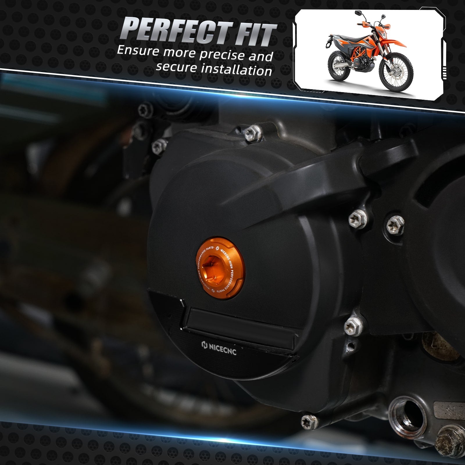 Generator Threaded & Ignition Cover Plug For KTM 350 EXC-F 12-23