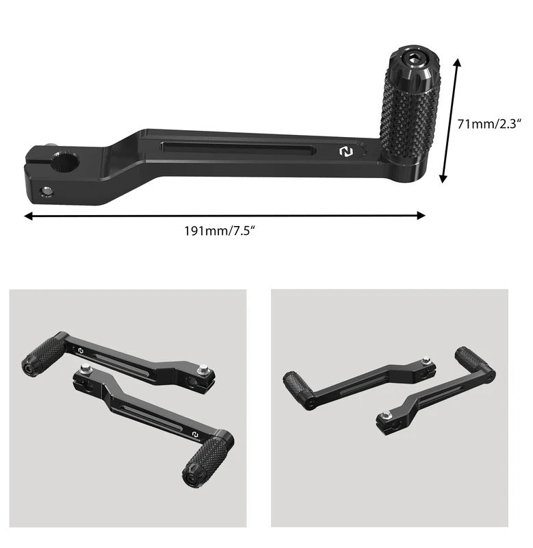 Rear Brake Pedal + Heel Toe Shifter Levers For Harley Road King Street Glide Ultra Limited