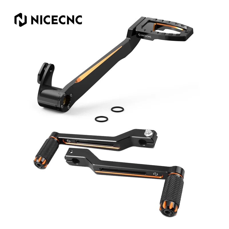 Rear Brake Pedal + Heel Toe Shifter Levers For Harley Road King Street Glide Ultra Limited