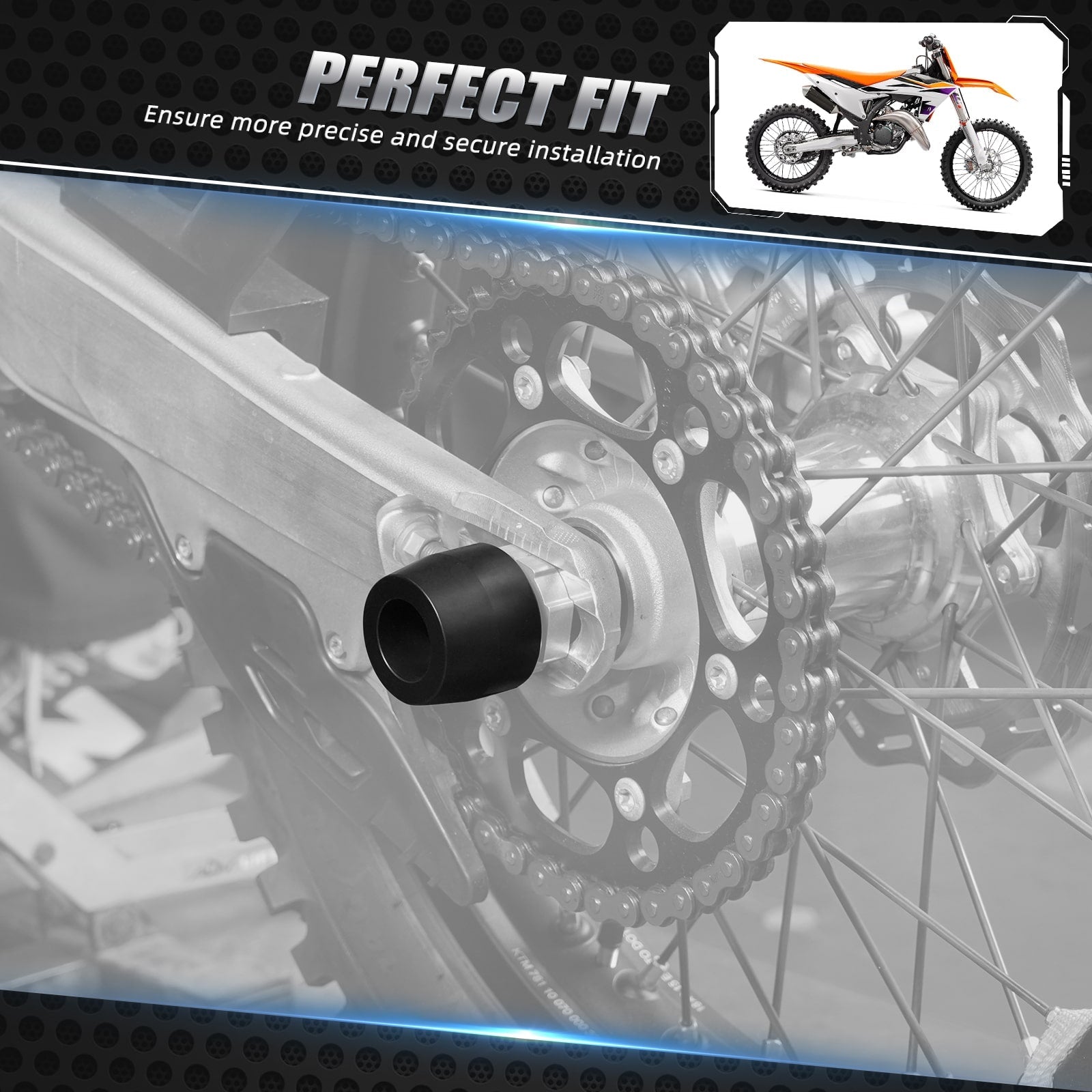 Rear Axle Slider Fork Protector Guard For KTM 350 500 EXC-F 2024