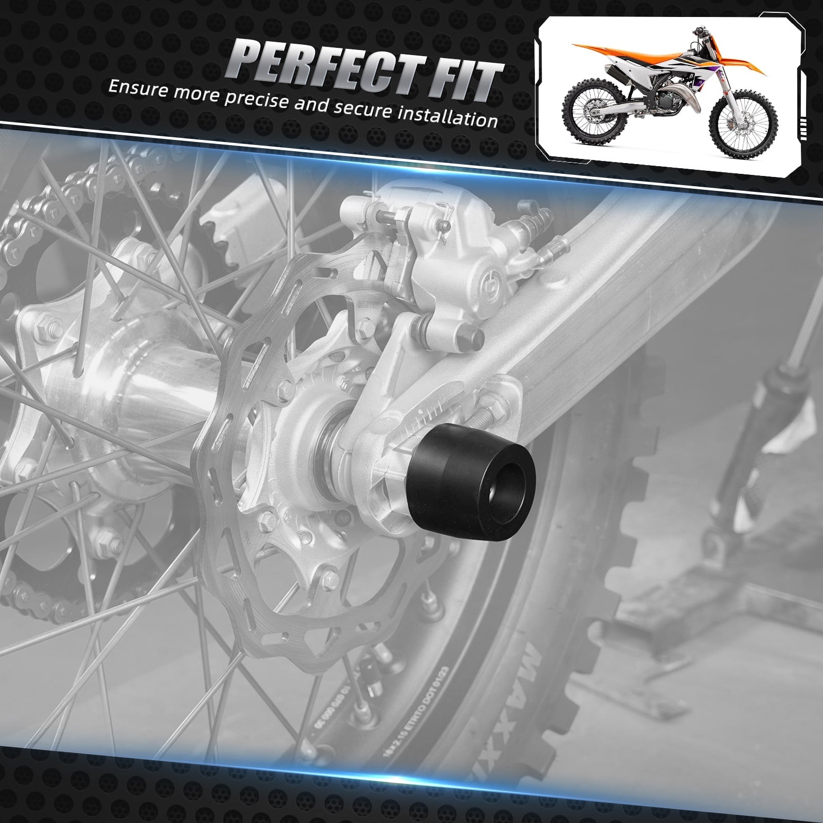 Rear Axle Slider Fork Protector Guard For KTM 350 500 EXC-F 2024