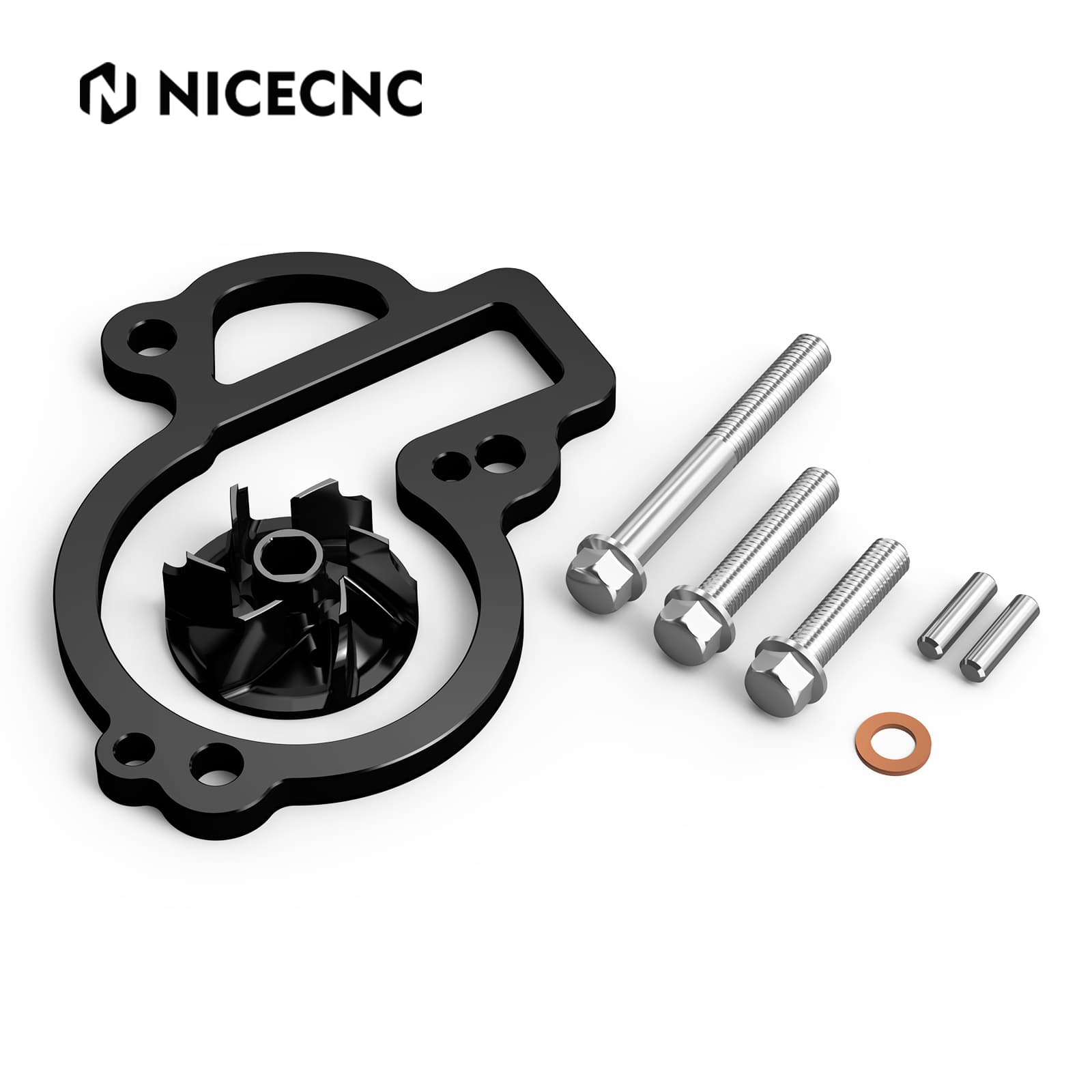 Oversized Water Pump Impeller Cooler Kit For KTM 450 500 EXC-F/XCF-W Husqvarna 450 500 FE/FX 17-24 Gas Gas 450 MC F/ EX F/EC F 21-24