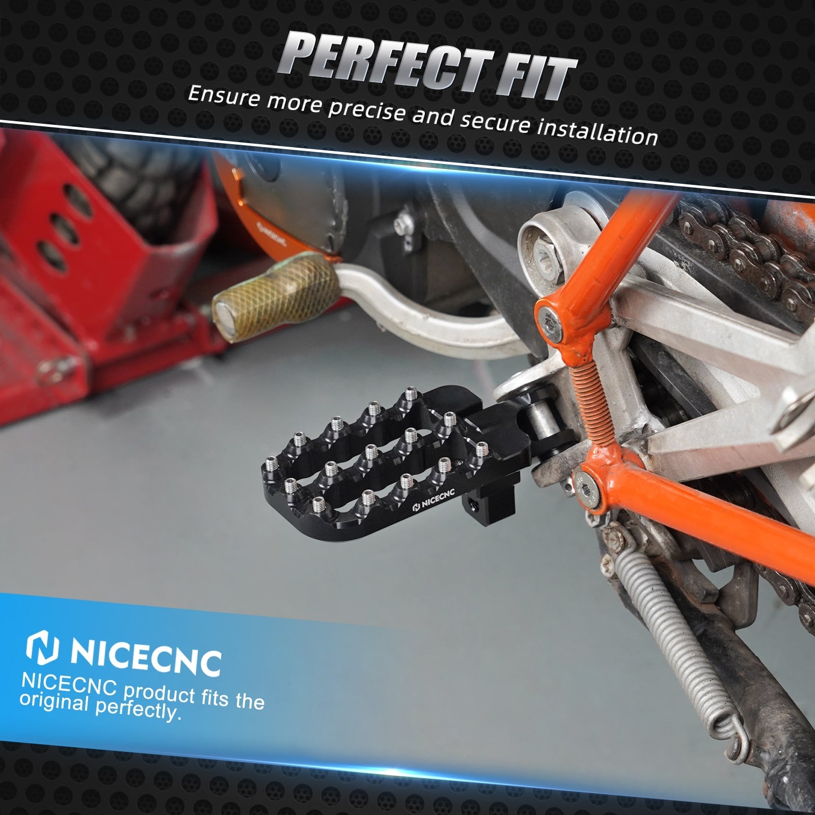 Adjustable 20mm Lower Larger Footpegs For GasGas SM ES 700 2022-2024