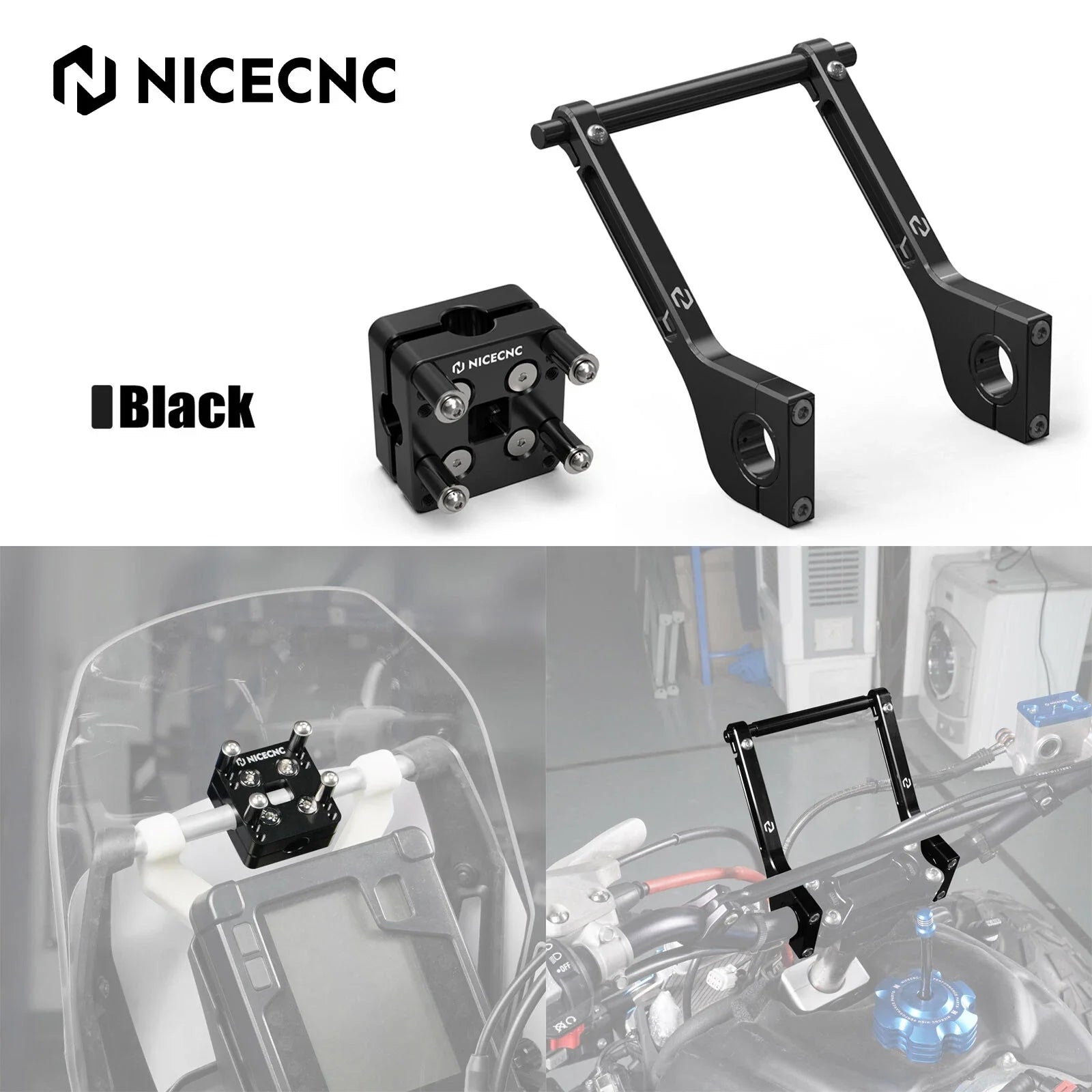 Roadbook Mounting Arms + GPS Holder Bar Clamp For Gas Gas EX EC MC F 700 ES SM