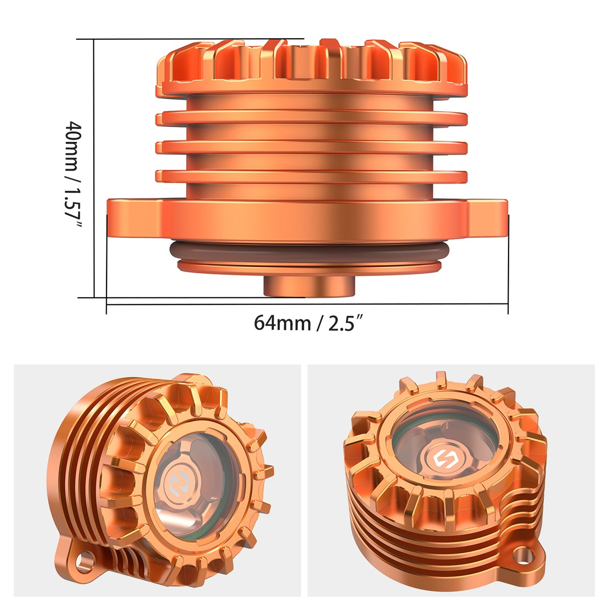 Transparent Enlarged Engine Oil Filter Cover For Gas Gas ES SM 700 2023-2024