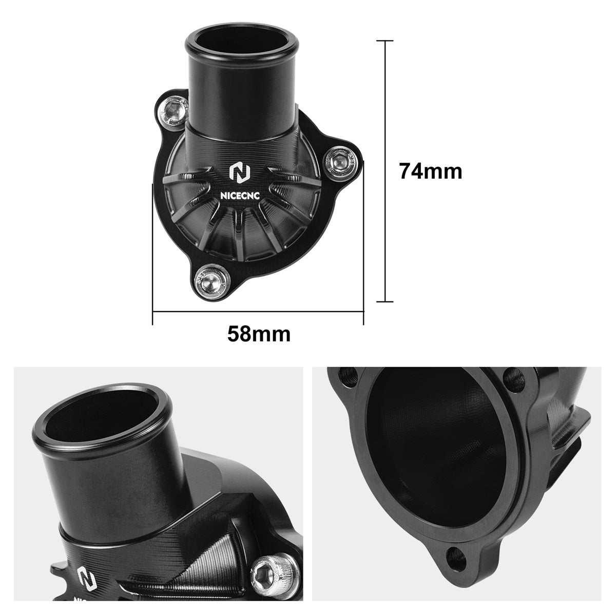Thermostat Housing Cover Water Connection For KTM 790 890 Adv Duke R 2018-2025