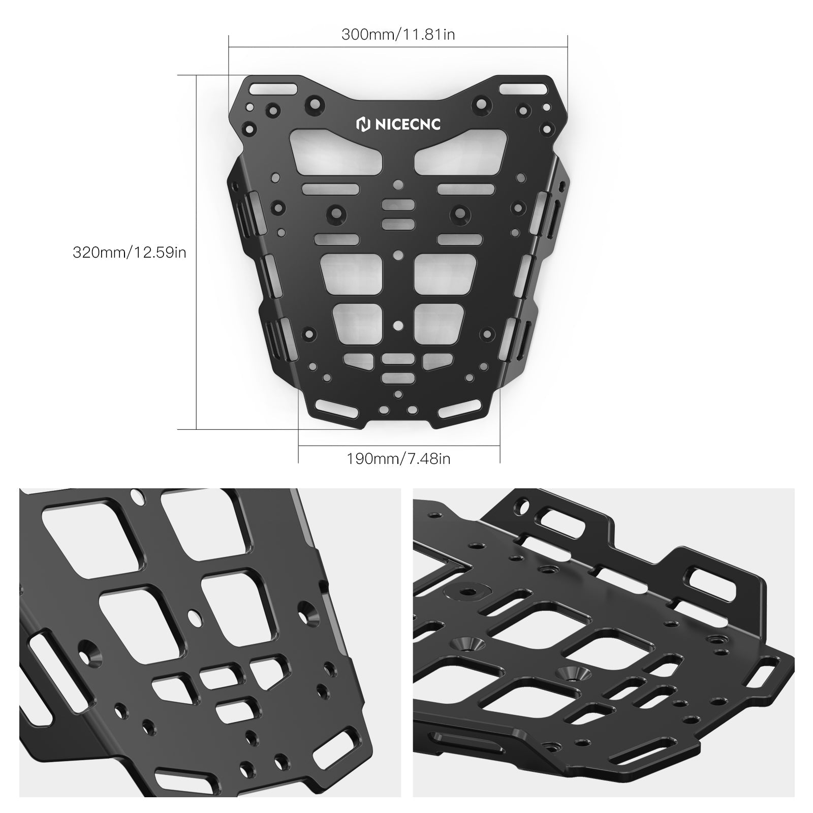 Rear Luggage Rack Cargo Carrier Top Case Plate Kit For KTM 790 890 Adventure