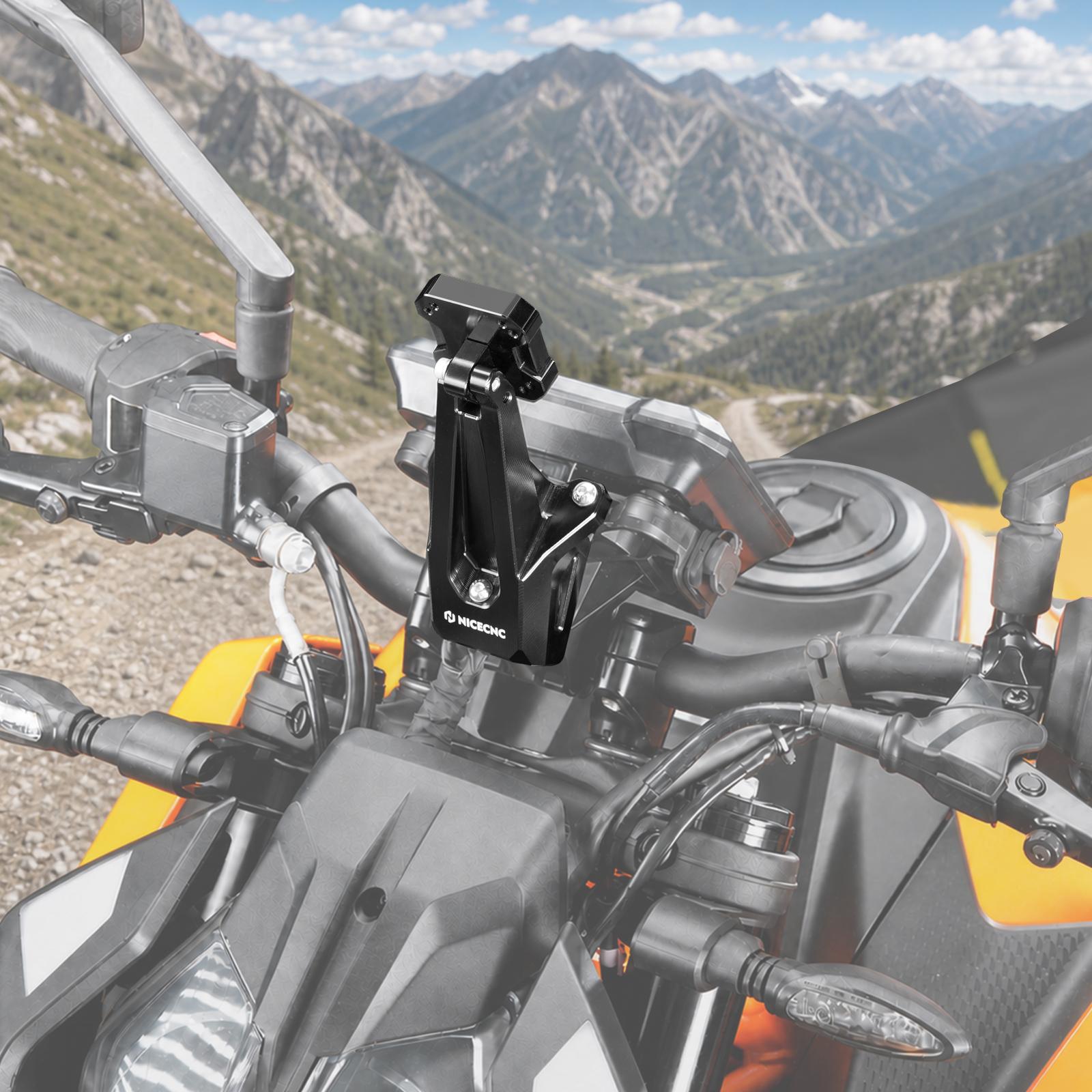 Adjustable AMPS GPS & Phone Mount Bracket for KTM Duke 125 250 390 2024-2026