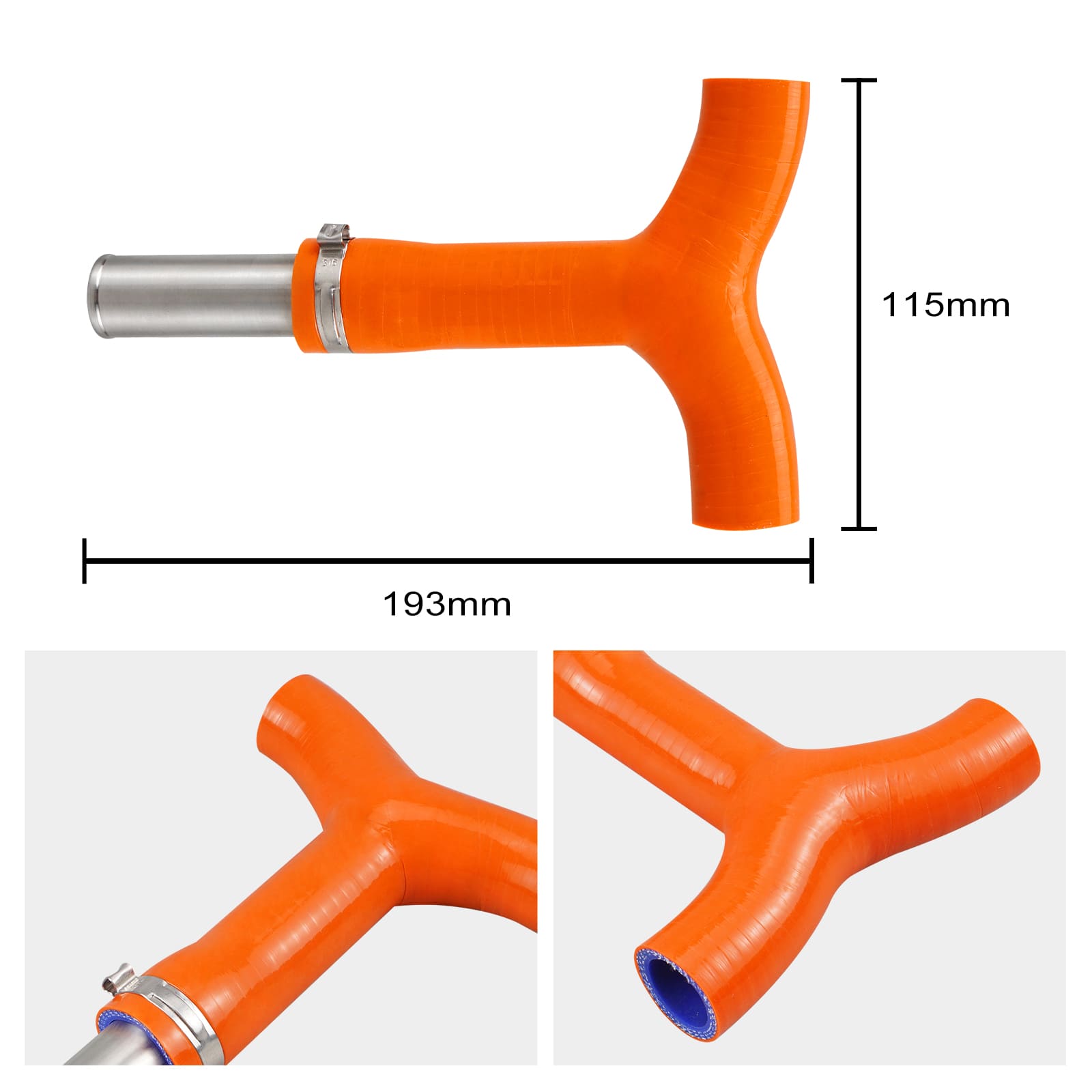 Frame T-Piece Radiator Hose Kit For KTM 350 500 EXC-F 2020-2023