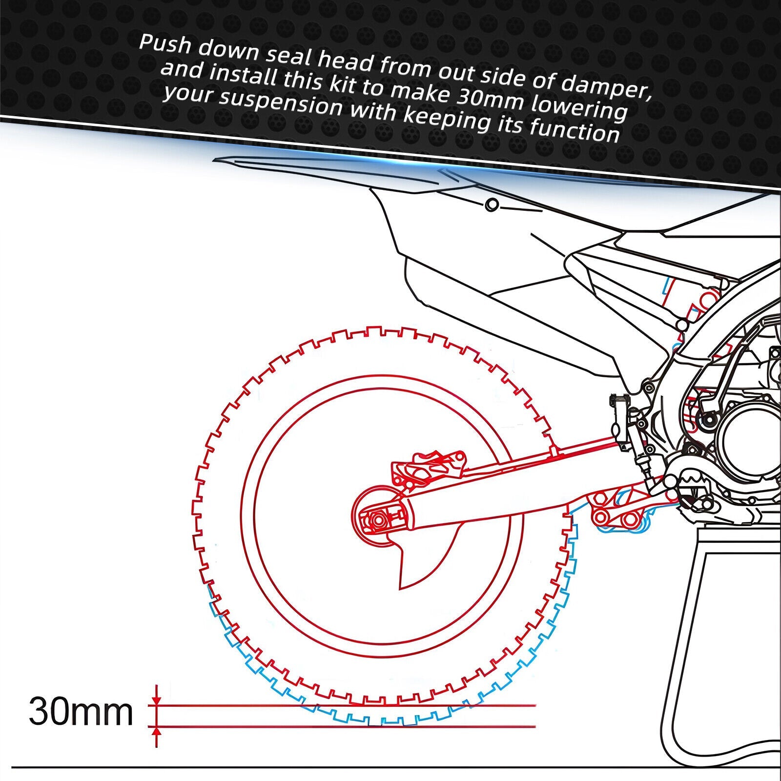 50mm Rear Suspension Lowering Kit