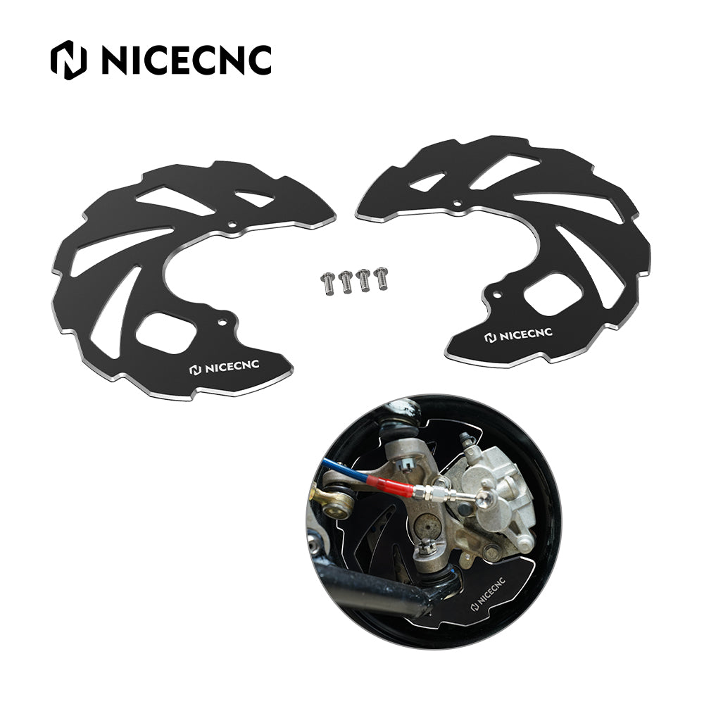 ATV Front Brake Disc Rotor Guards For Yamaha Raptor 700 700R 06-26 YFZ450R 09-24