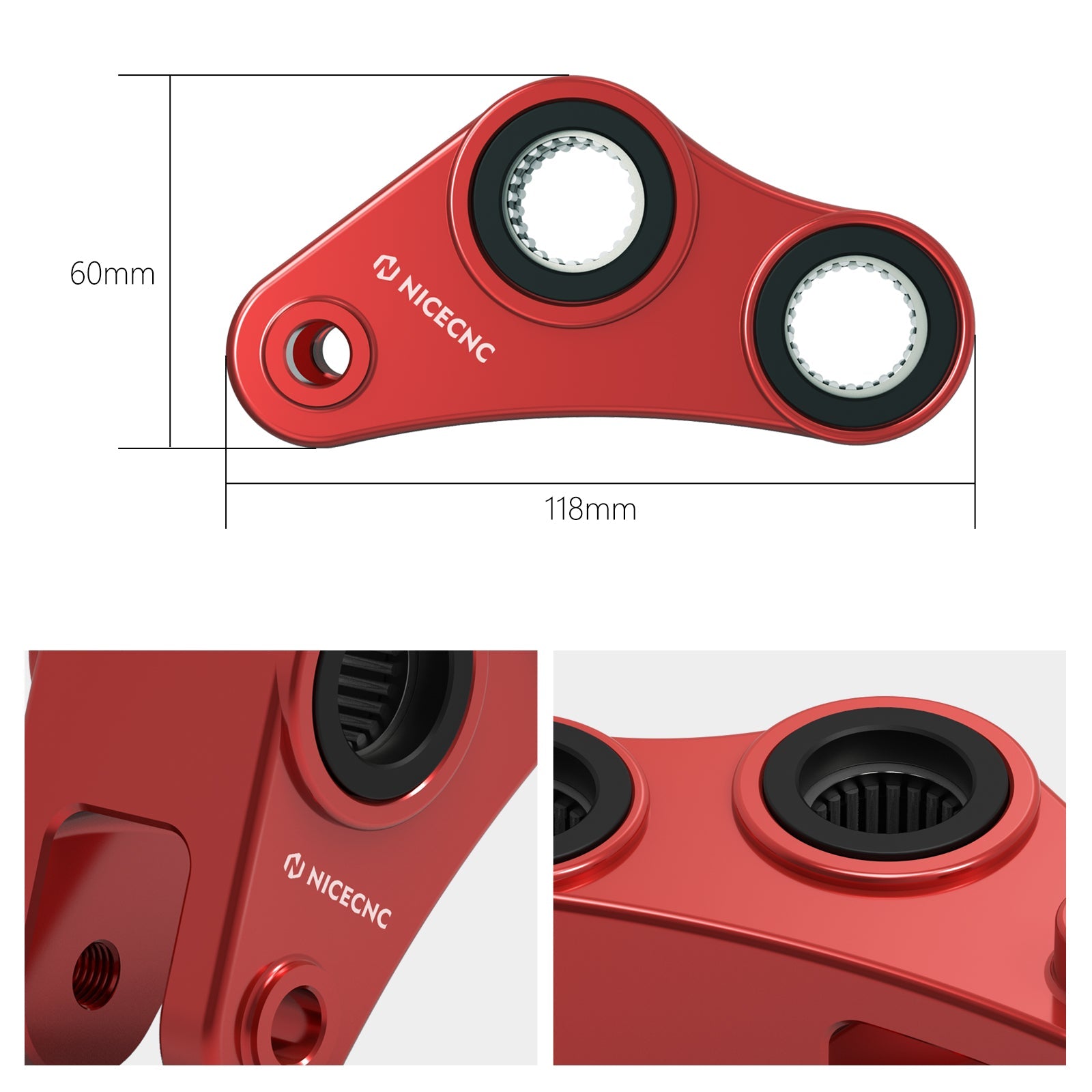 1.57" Rear Drop Lowering Link Kit For KTM 690 Enduro SMC R 2008-2018