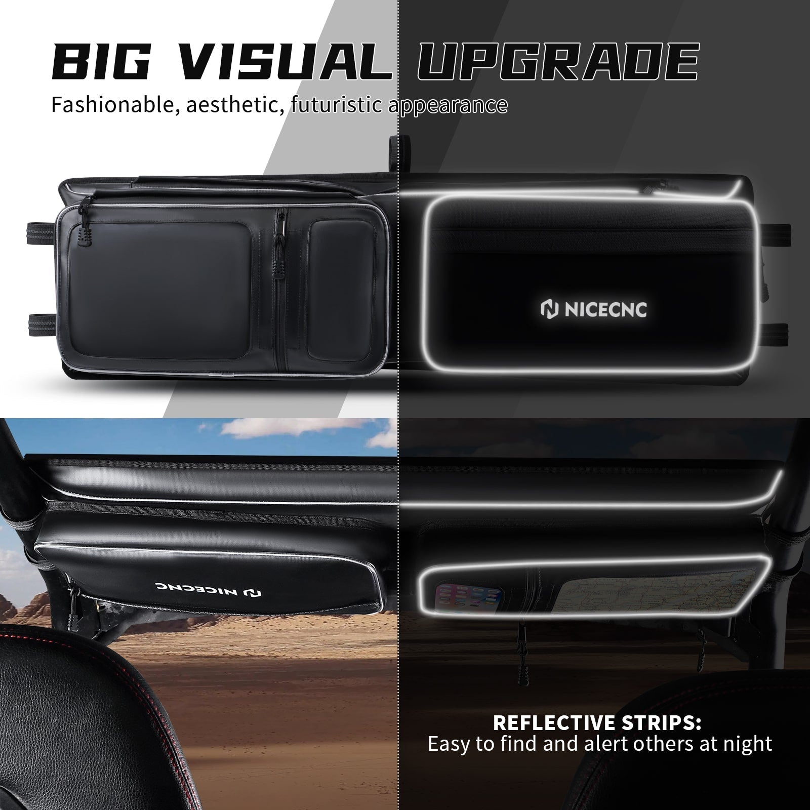 UTV Overhead Storage Bag For Polaris RZR XP 1000 / XP 4 1000 / Turbo