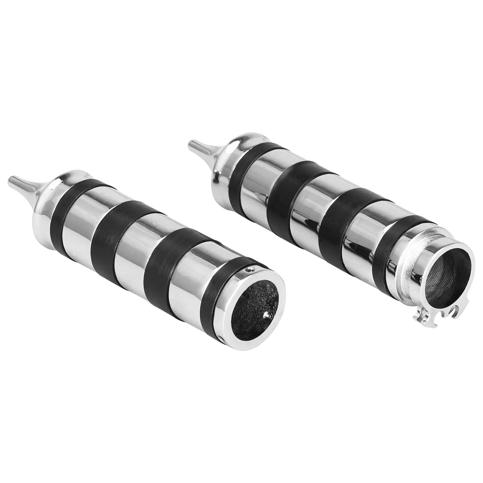 1'' Pair Motorcycle Hand Grips Cable Throttle Handle for Harley Honda Cruiser