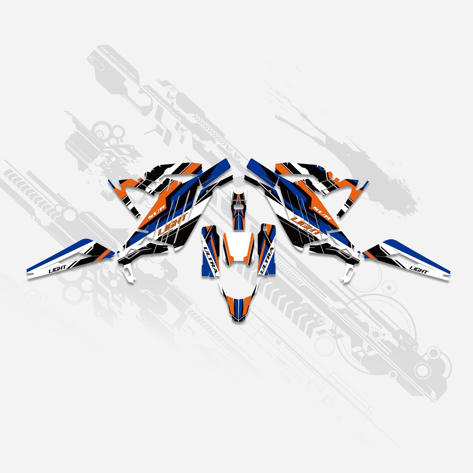 Electric Dirt Bike Full Graphics Decals Stickers Kit For Surron Light Bee X ALL YEARS