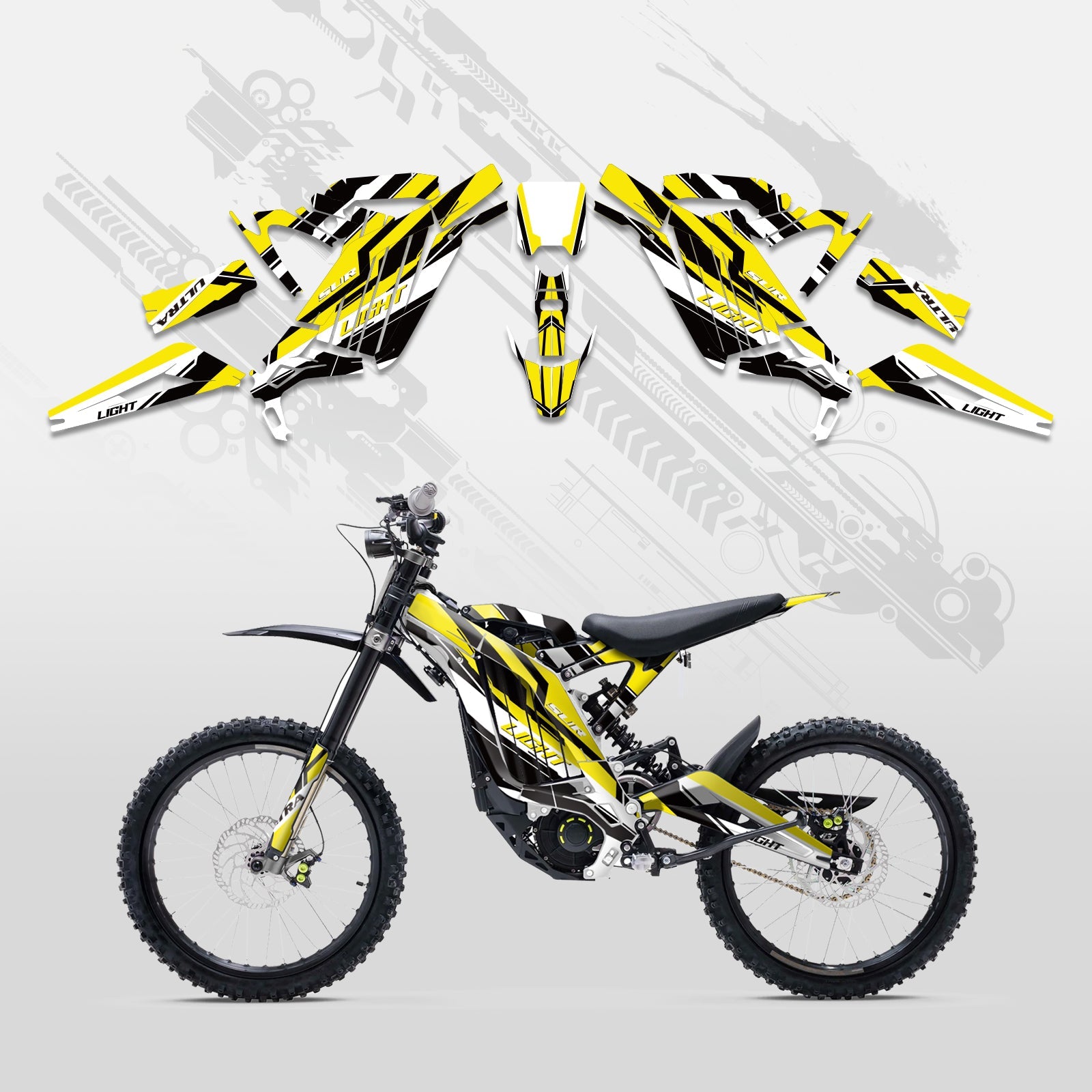 Motorcycle Full Graphics Decals Stickers Kit For Surron Light Bee X ALL YEARS