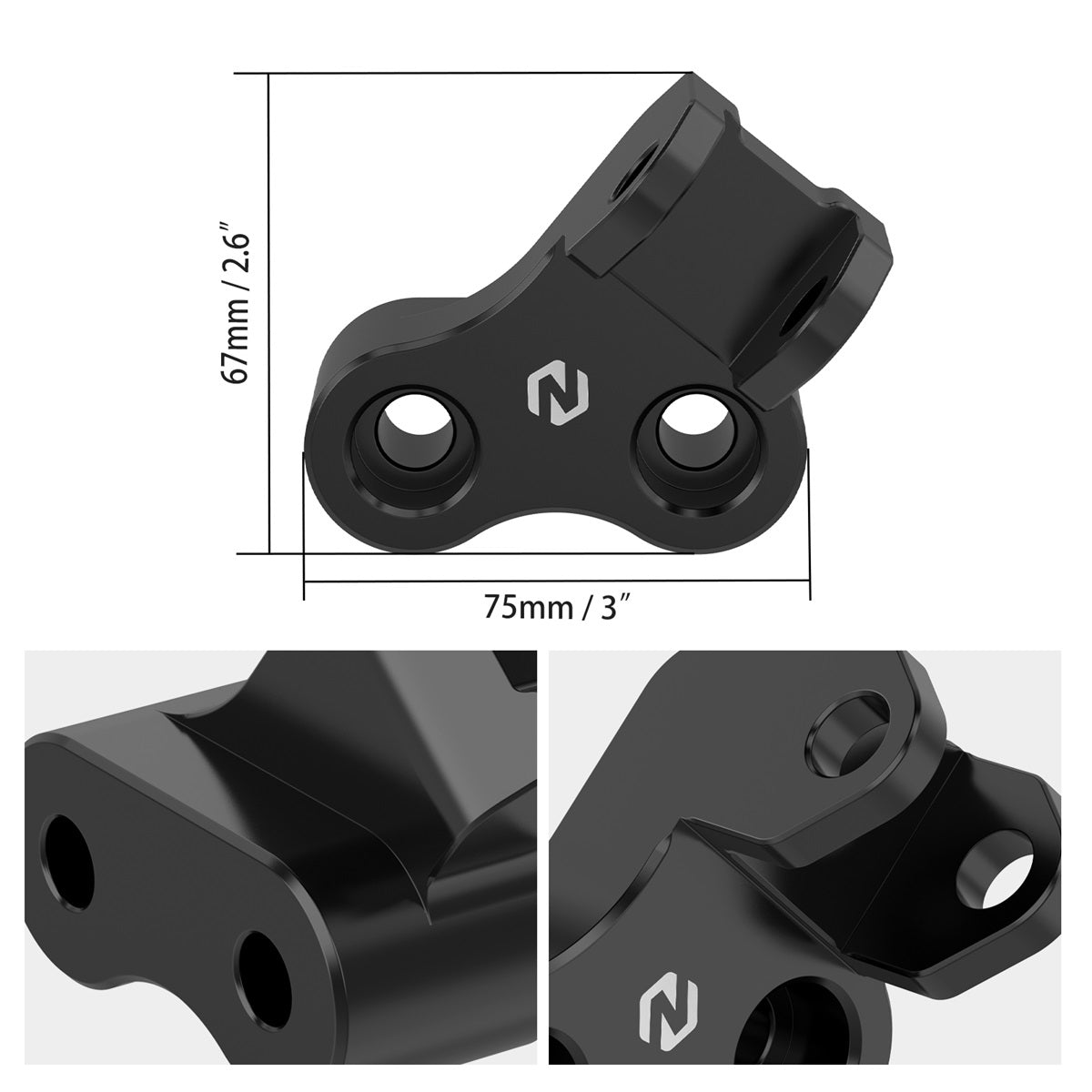 Pair Lowered Footpeg Brackets For Suzuki DR650 S / SE 1996-2025