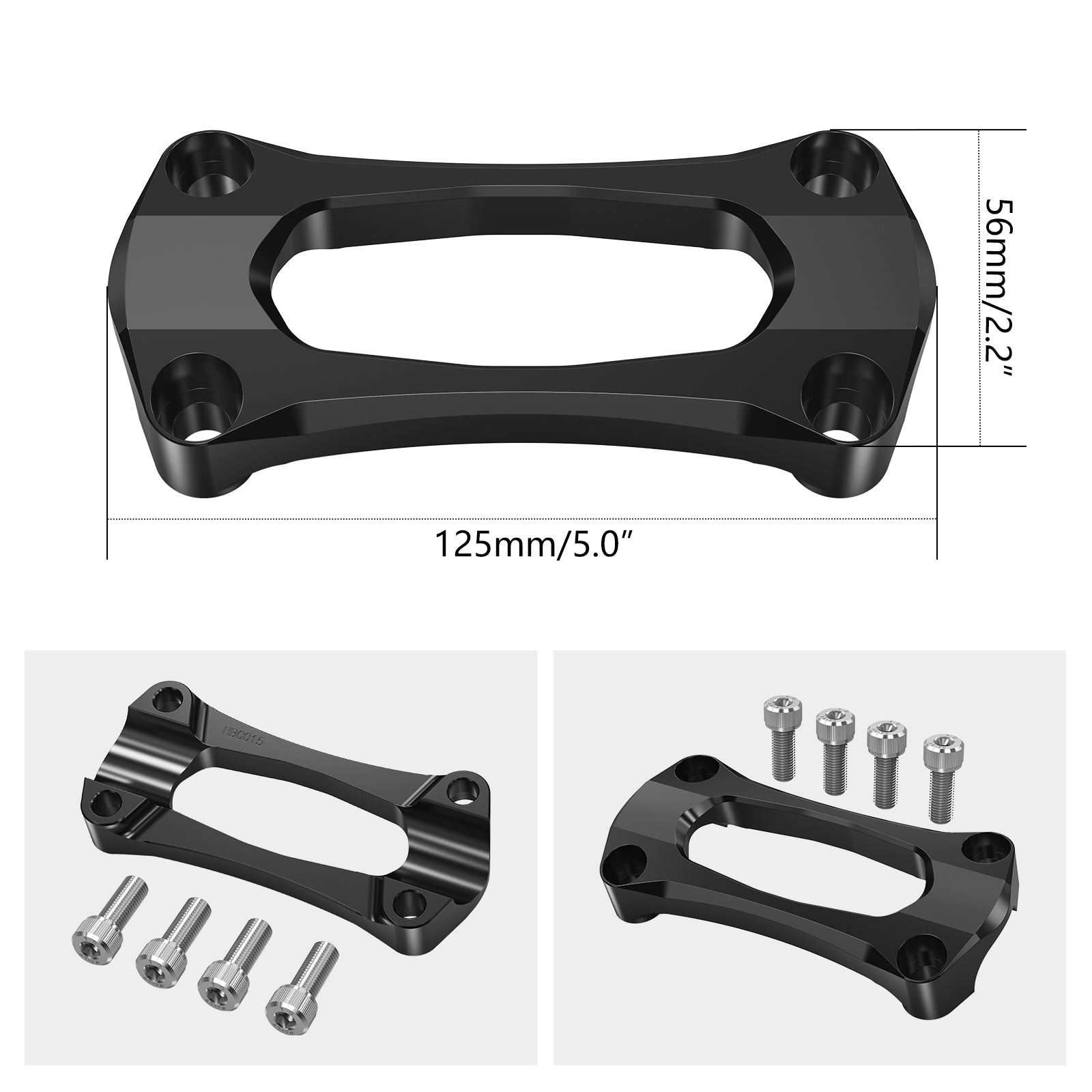 1 1/8" 28.6MM Handlebar Stabilizer Support Mount Riser Clamp For Suzuki RMZ250 RMZ450