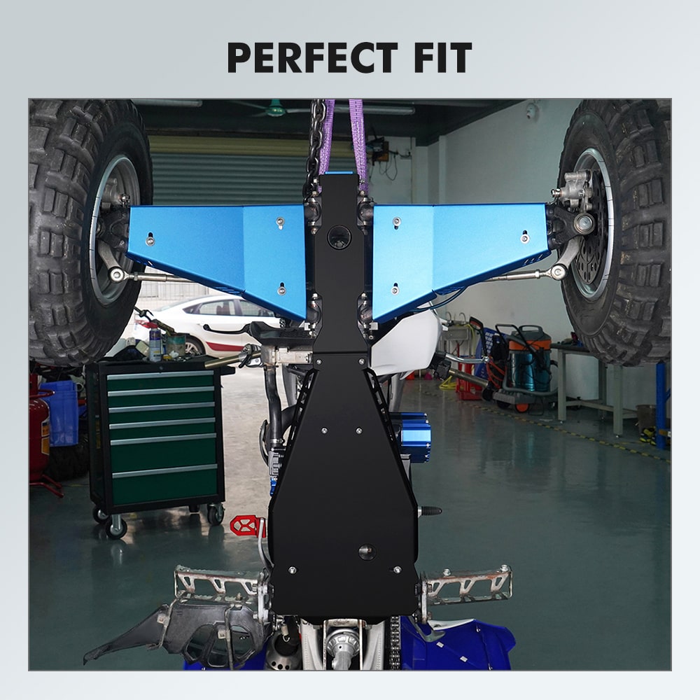 ATV Full Chassis Glide Swing Arm Skid Plate Guard For Yamaha YFZ450R 09-24
