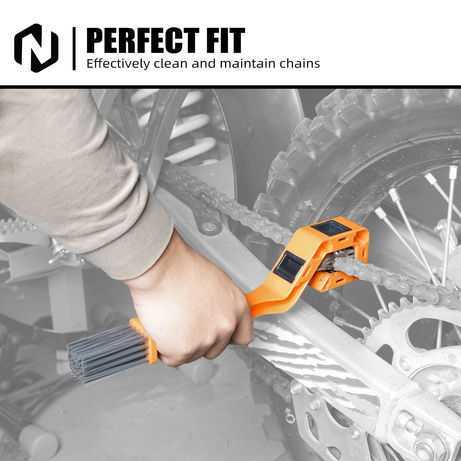 Gear Chain Cleaning Brush Wash Scrubber Tool For KTM 350 500 EXC-F